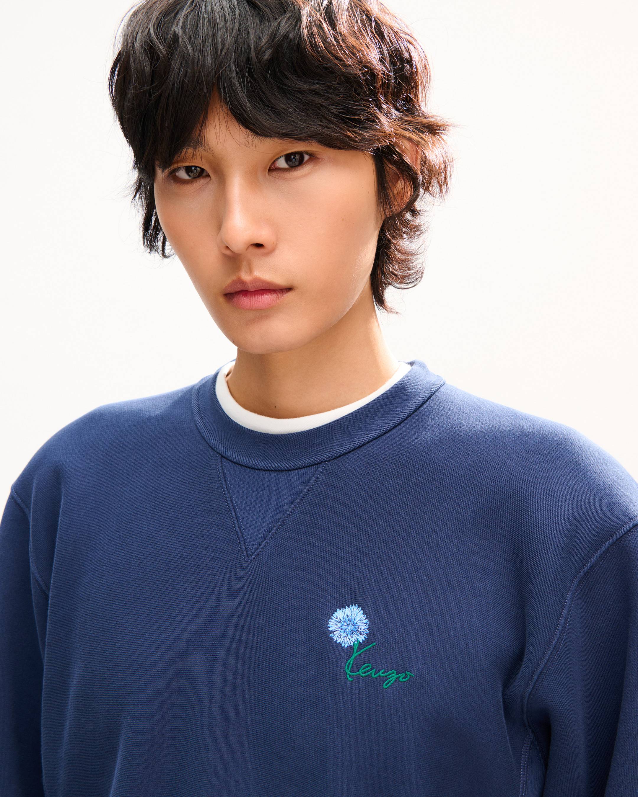 Sweatshirt brod&eacute; 'KENZO Tulip' en coton