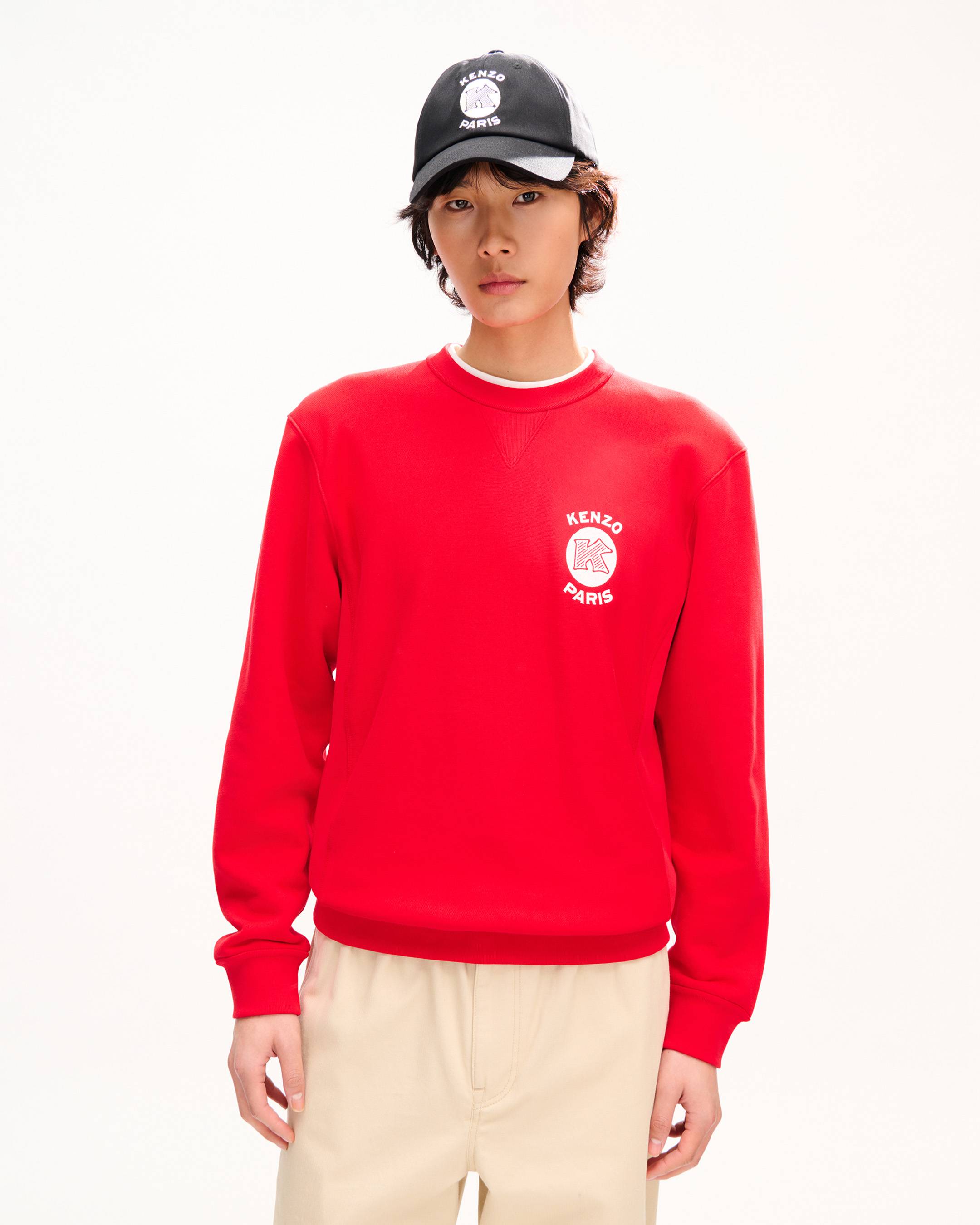 Sweatshirt brod&eacute; 'KENZO Paris Emblem' en coton