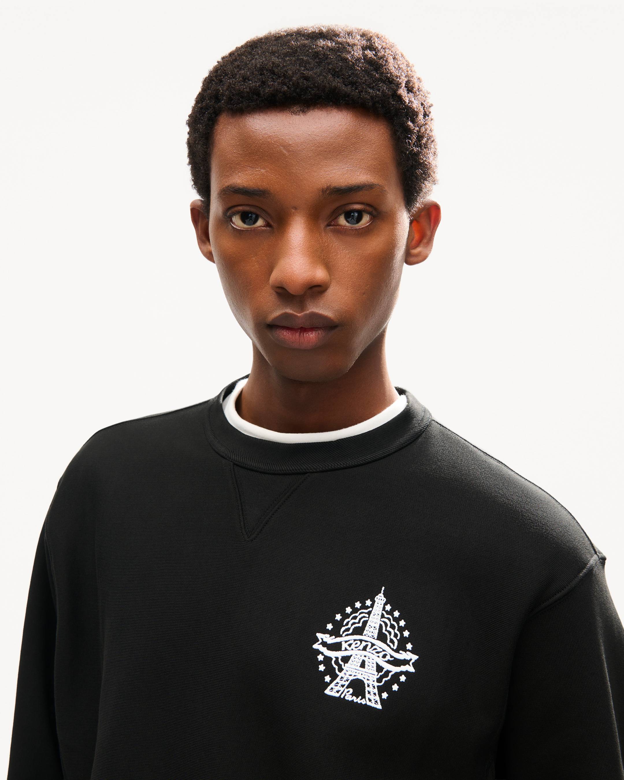 kenzo エンブロイダリー パーカー エッフェル塔 KENZO Eiffel Tower Design' sweatshirt in cotton | Men's | KENZO
