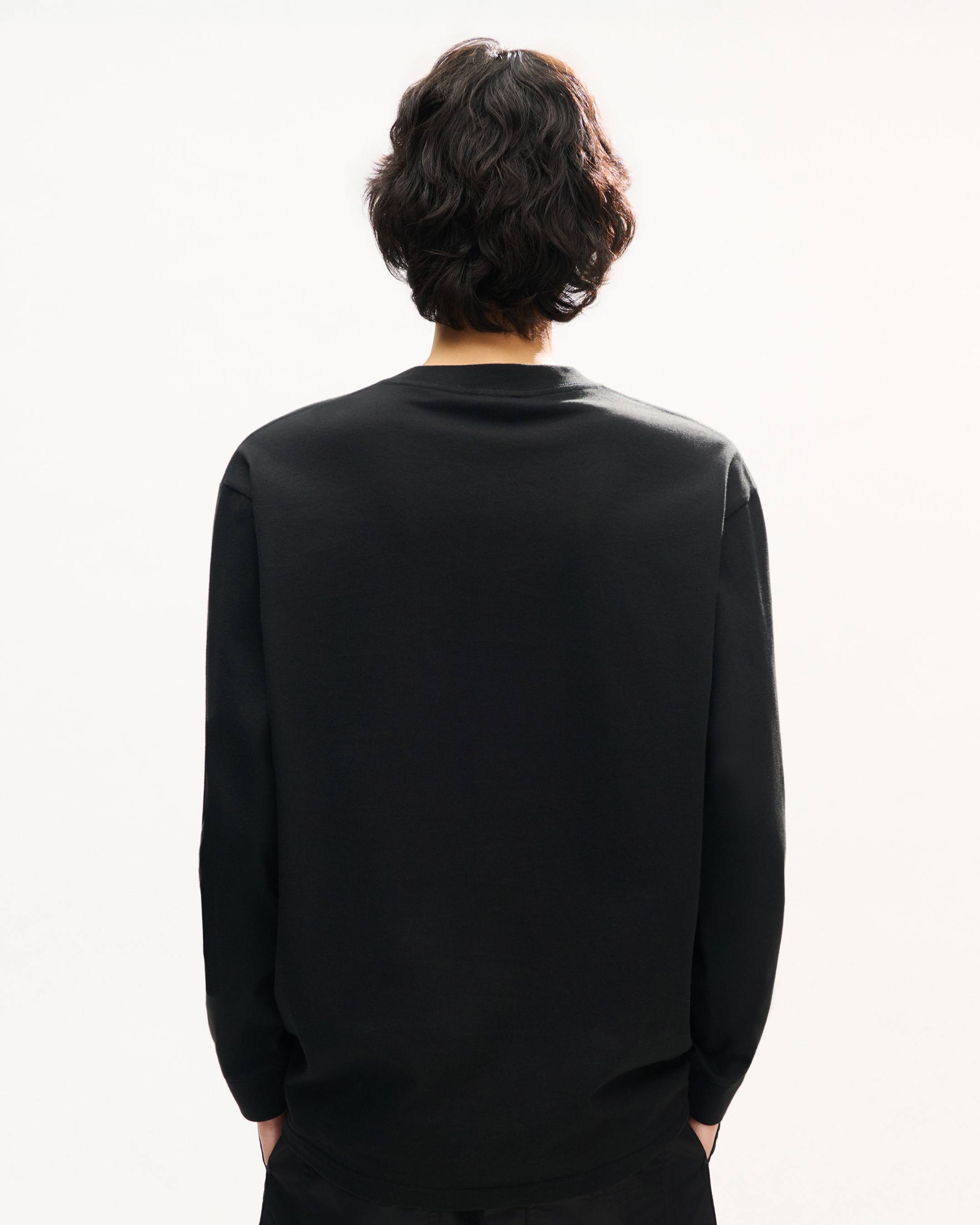 'KENZO Signature' エンブロイダリー ロング スリーブ Tシャツ イン コットン