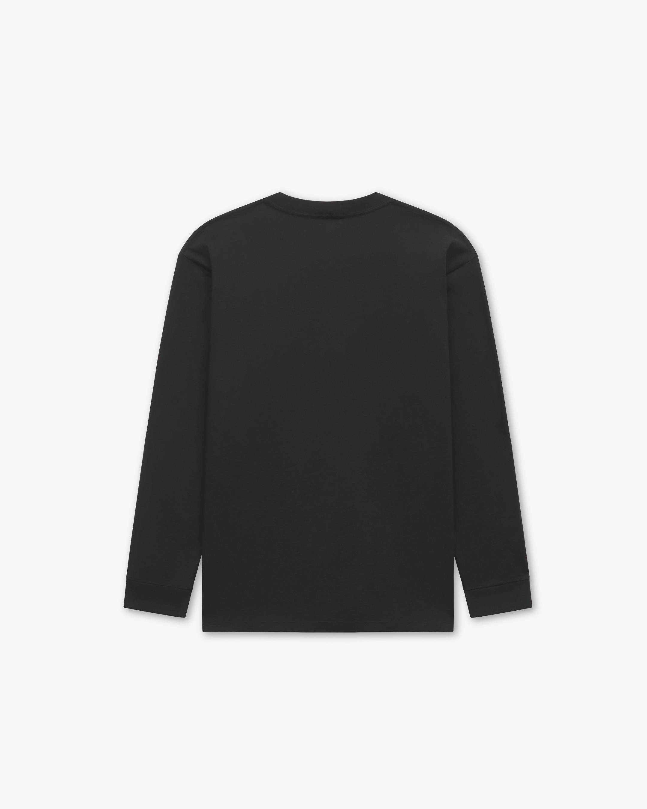 KENZO Signature' embroidered long sleeve T-shirt in cotton | Men's