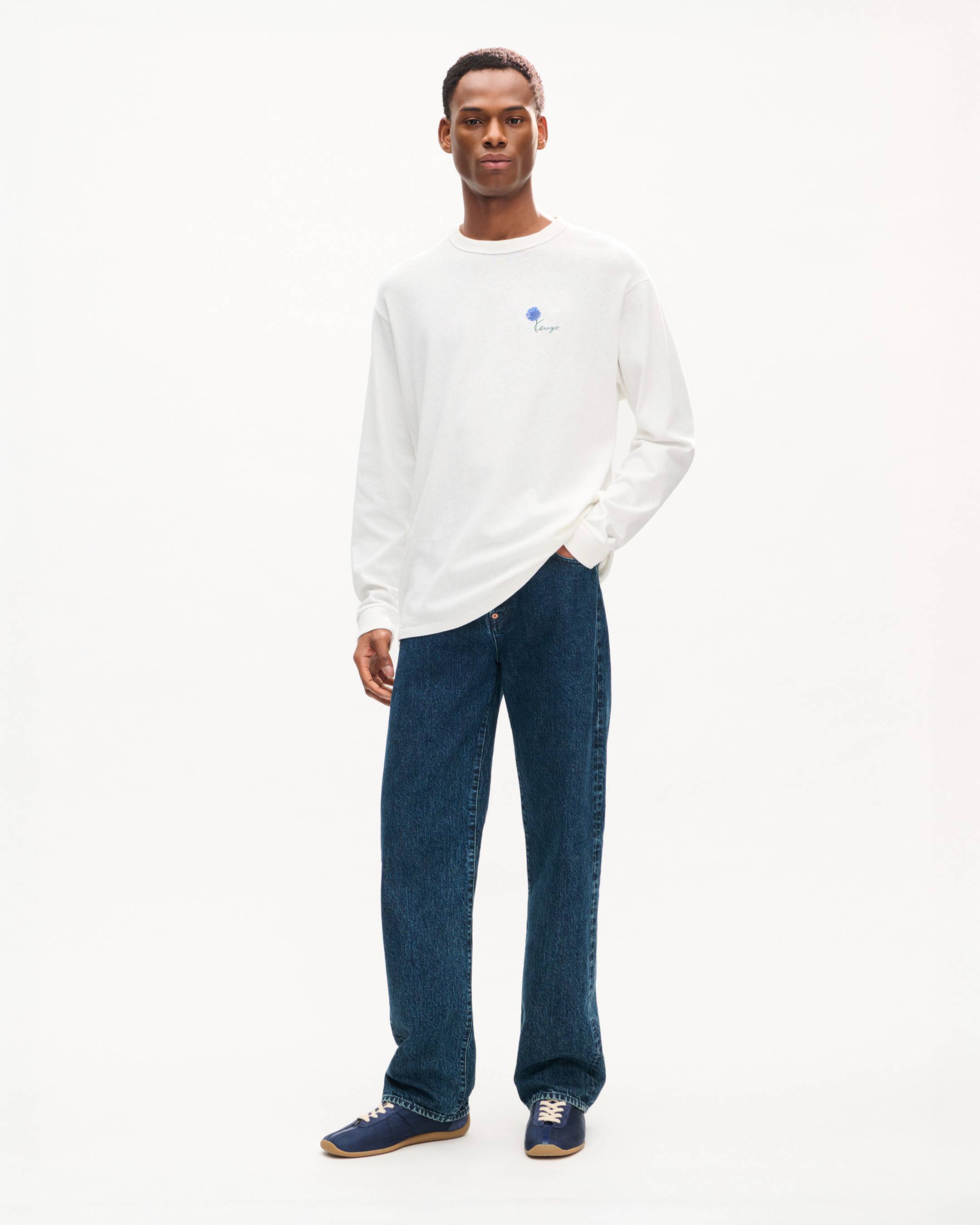 T-shirt &agrave; manches longues 'KENZO Tulip' en coton