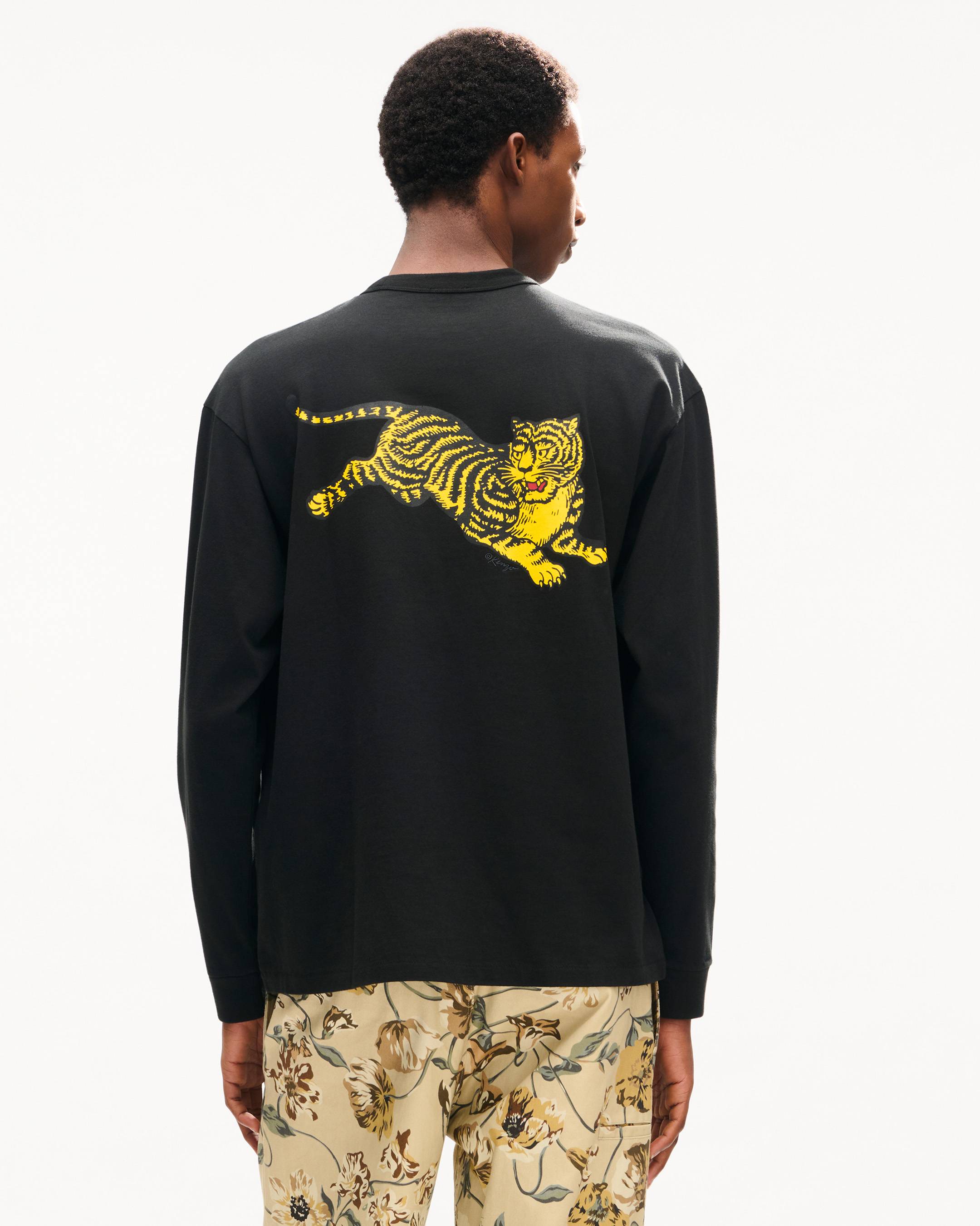 KENZO Jumping Tiger' long sleeves T-shirt in cotton | Men's | KENZO