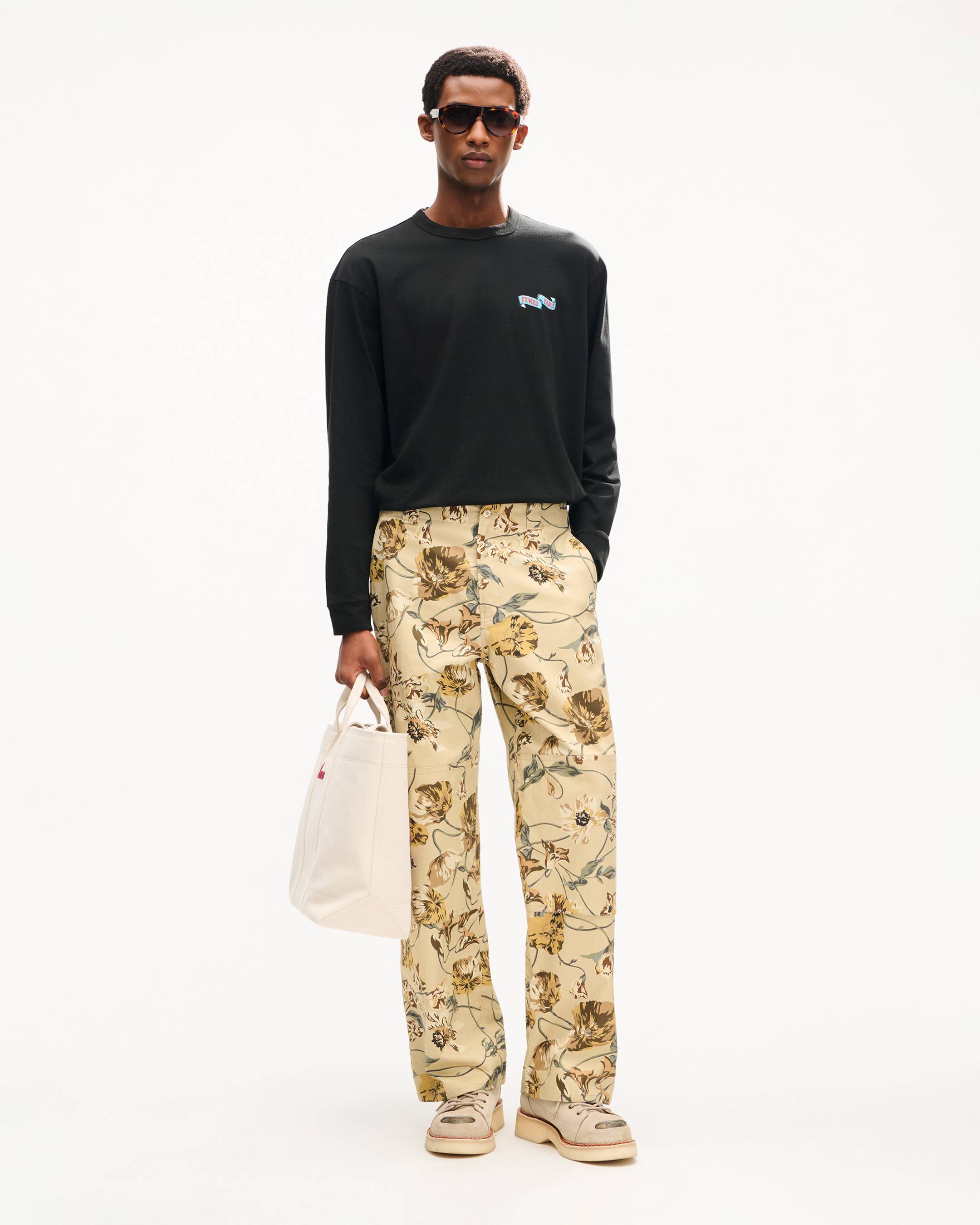T-shirt &agrave; manches longues 'KENZO Jumping Tiger' en coton