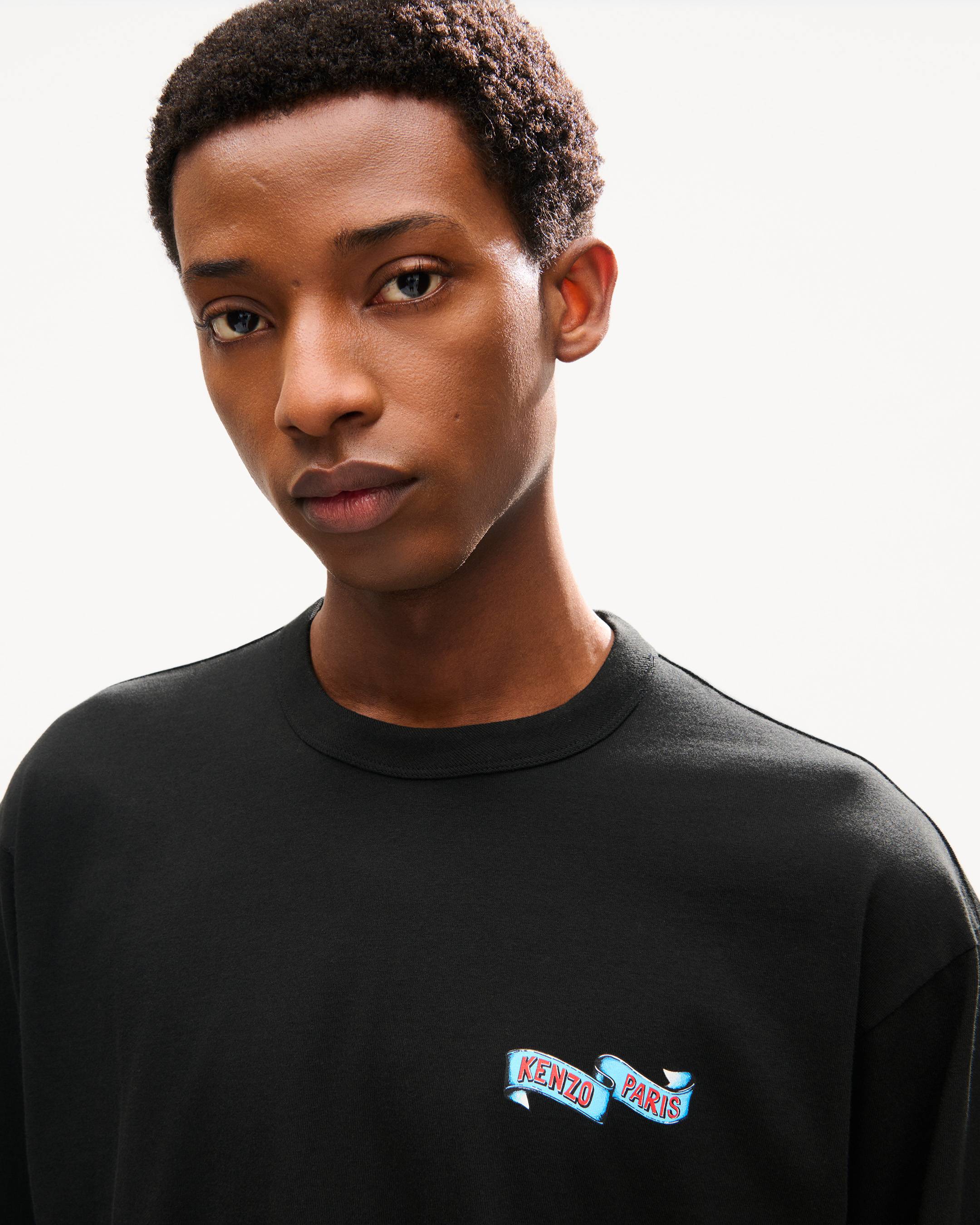 T-shirt &agrave; manches longues 'KENZO Jumping Tiger' en coton