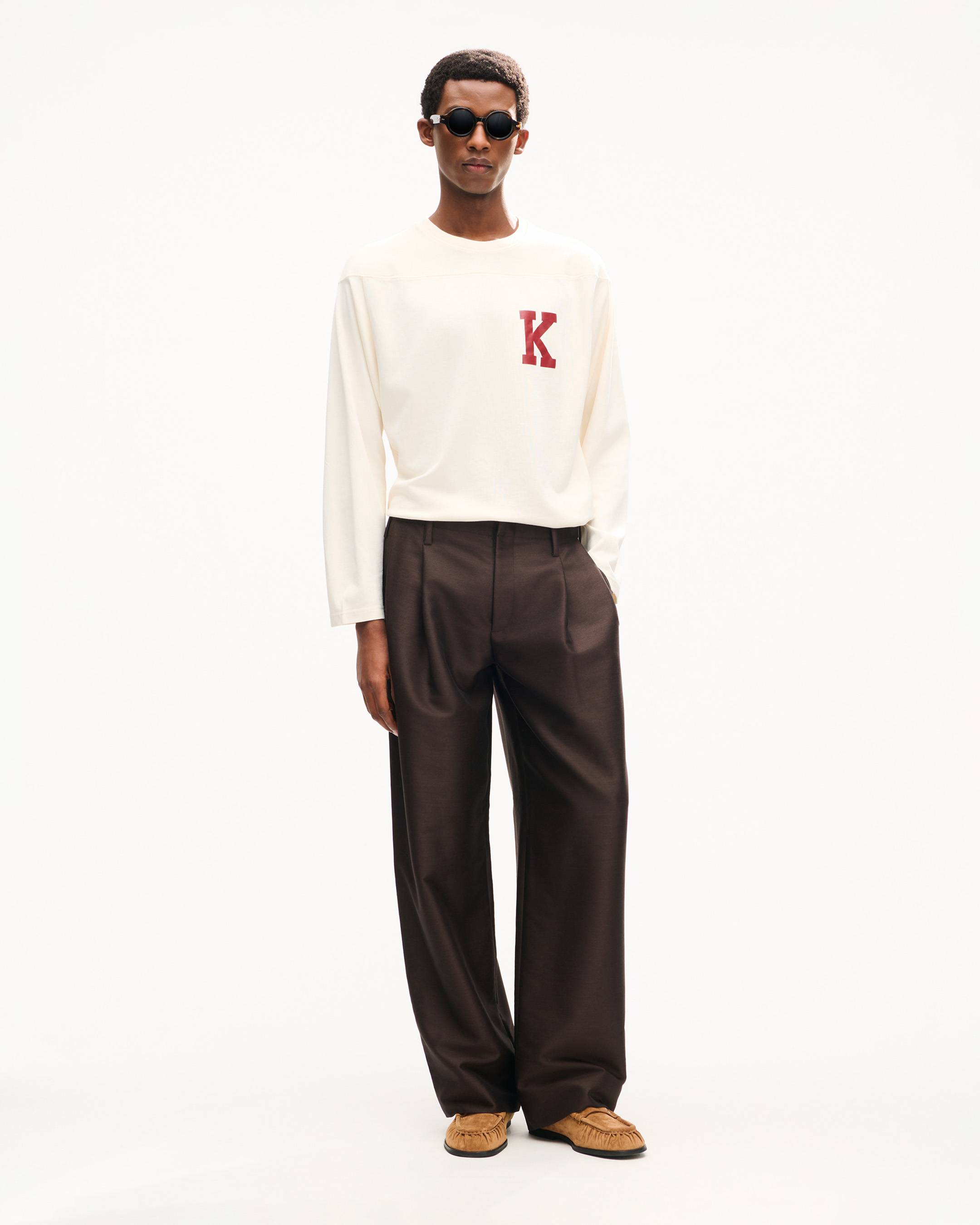 'KENZO Varsity' long sleeves T-shirt in cotton