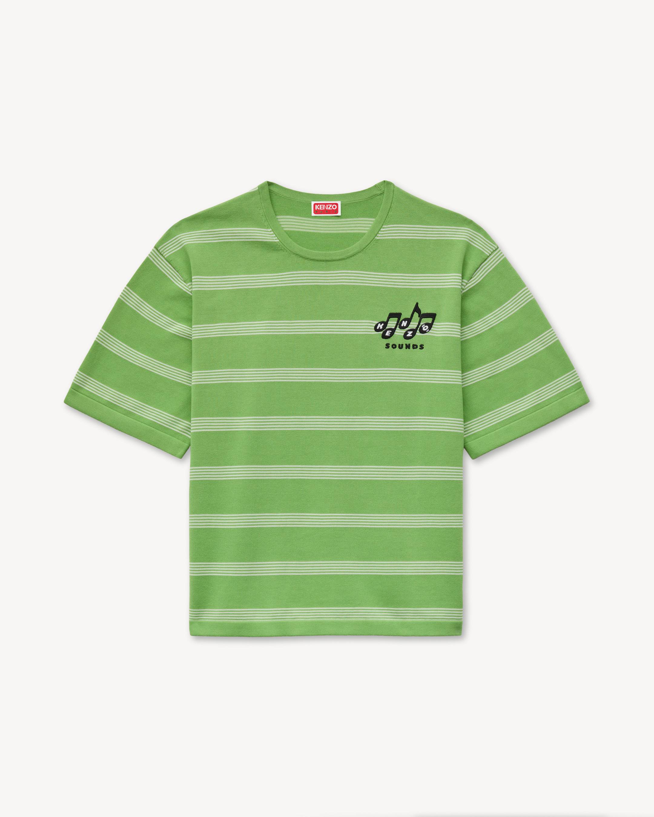 'KENZO Sounds' embroidered mariniere T-shirt in light cotton