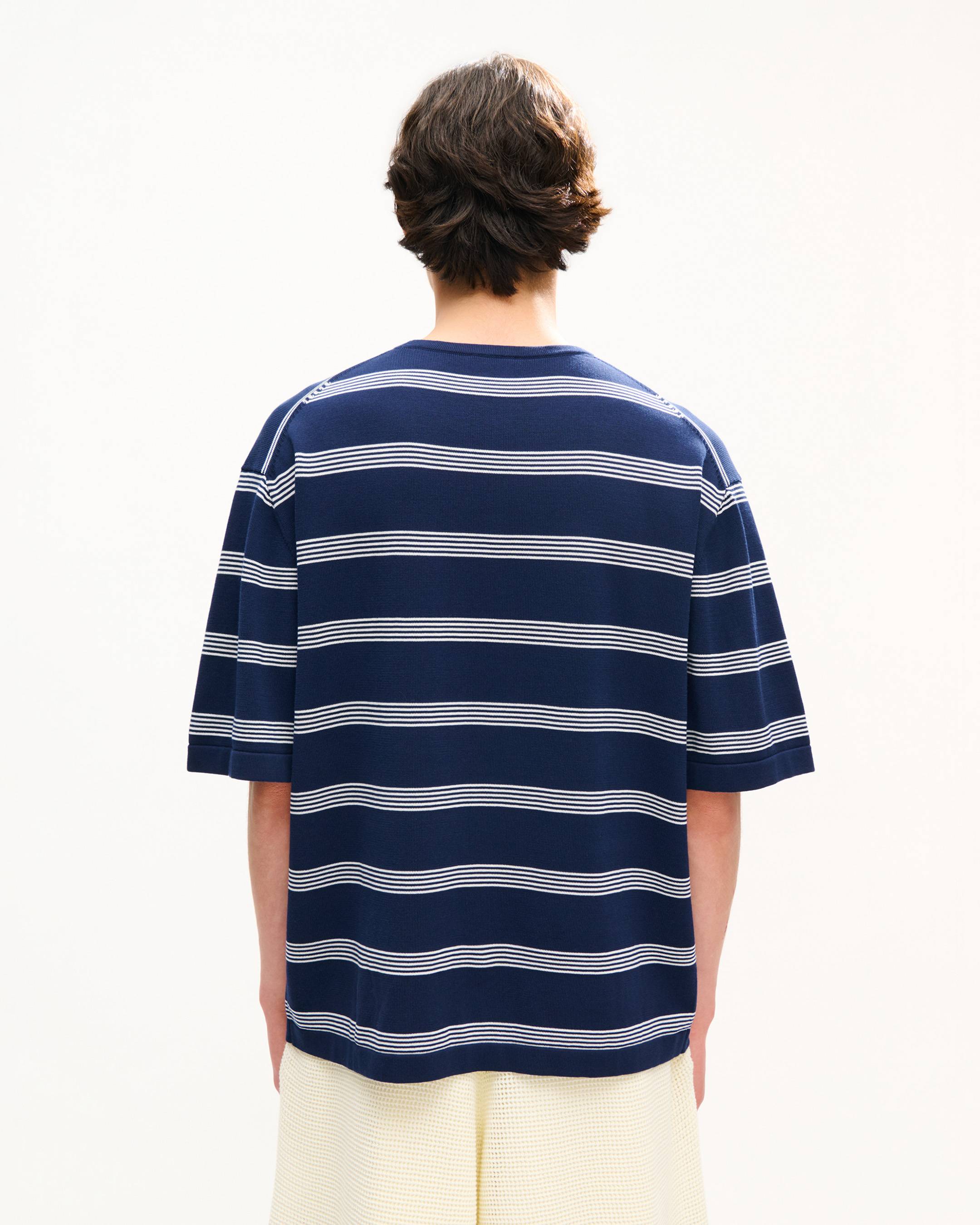 'KENZO Sounds' embroidered mariniere T-shirt in light cotton