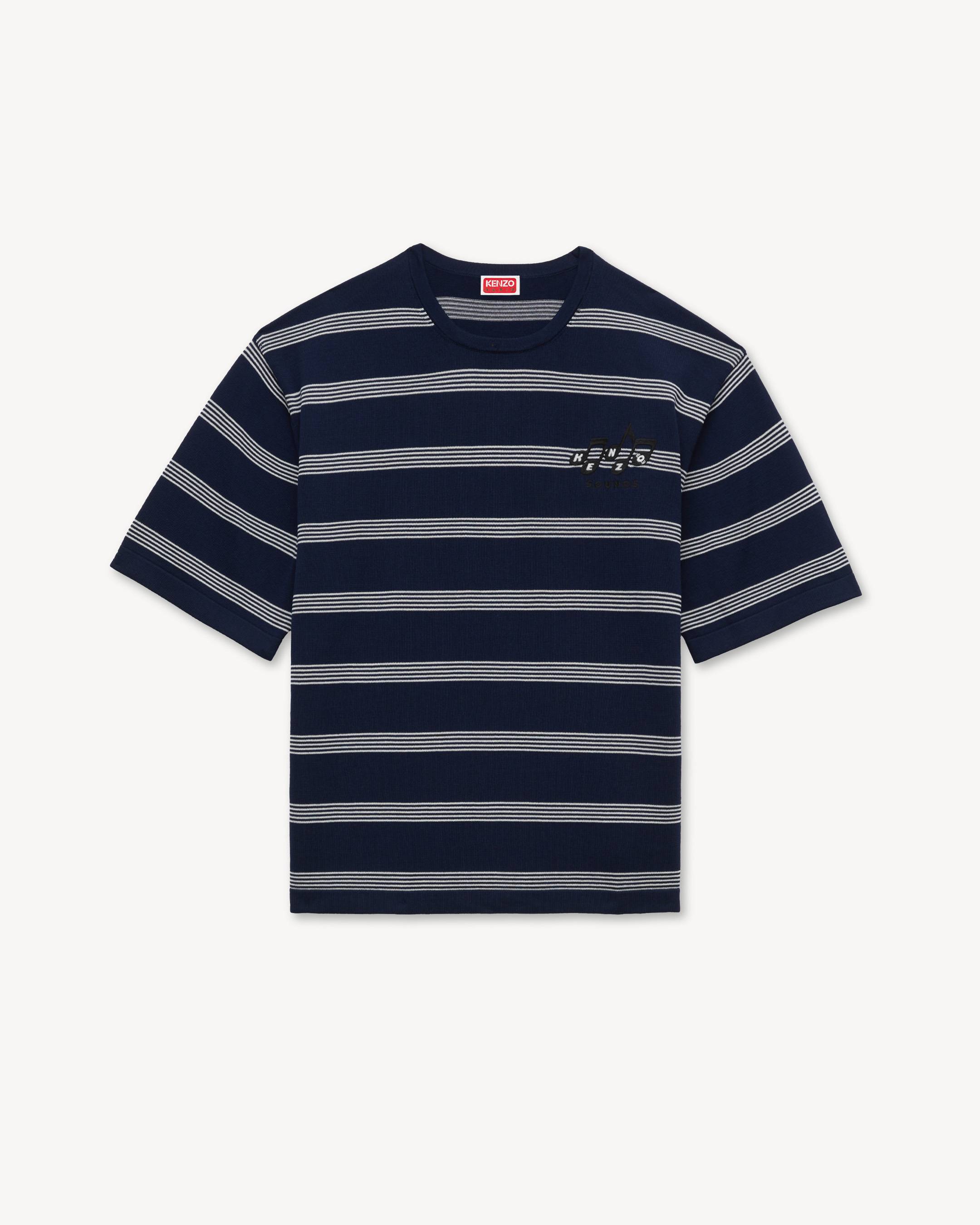 'KENZO Sounds' embroidered mariniere T-shirt in light cotton