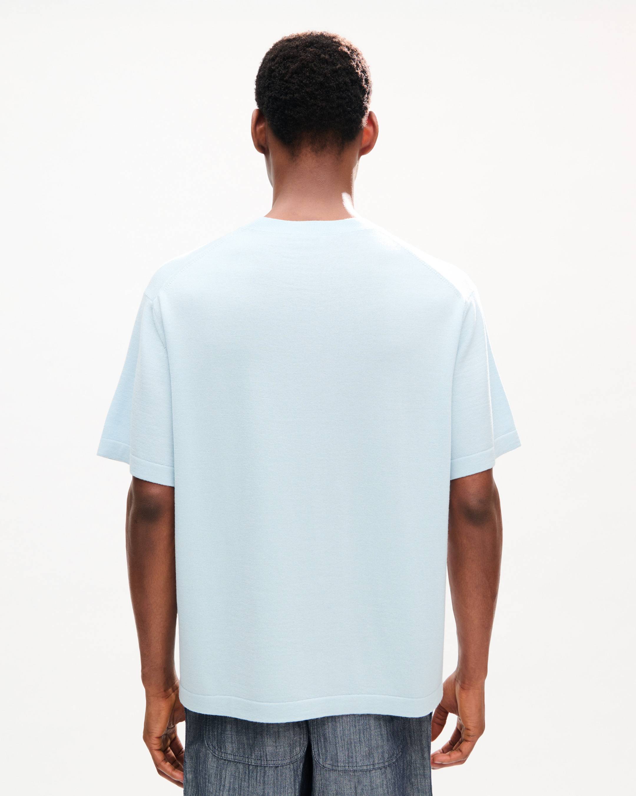 T-shirt brod&eacute; 'KENZO Signature' en laine m&eacute;rinos