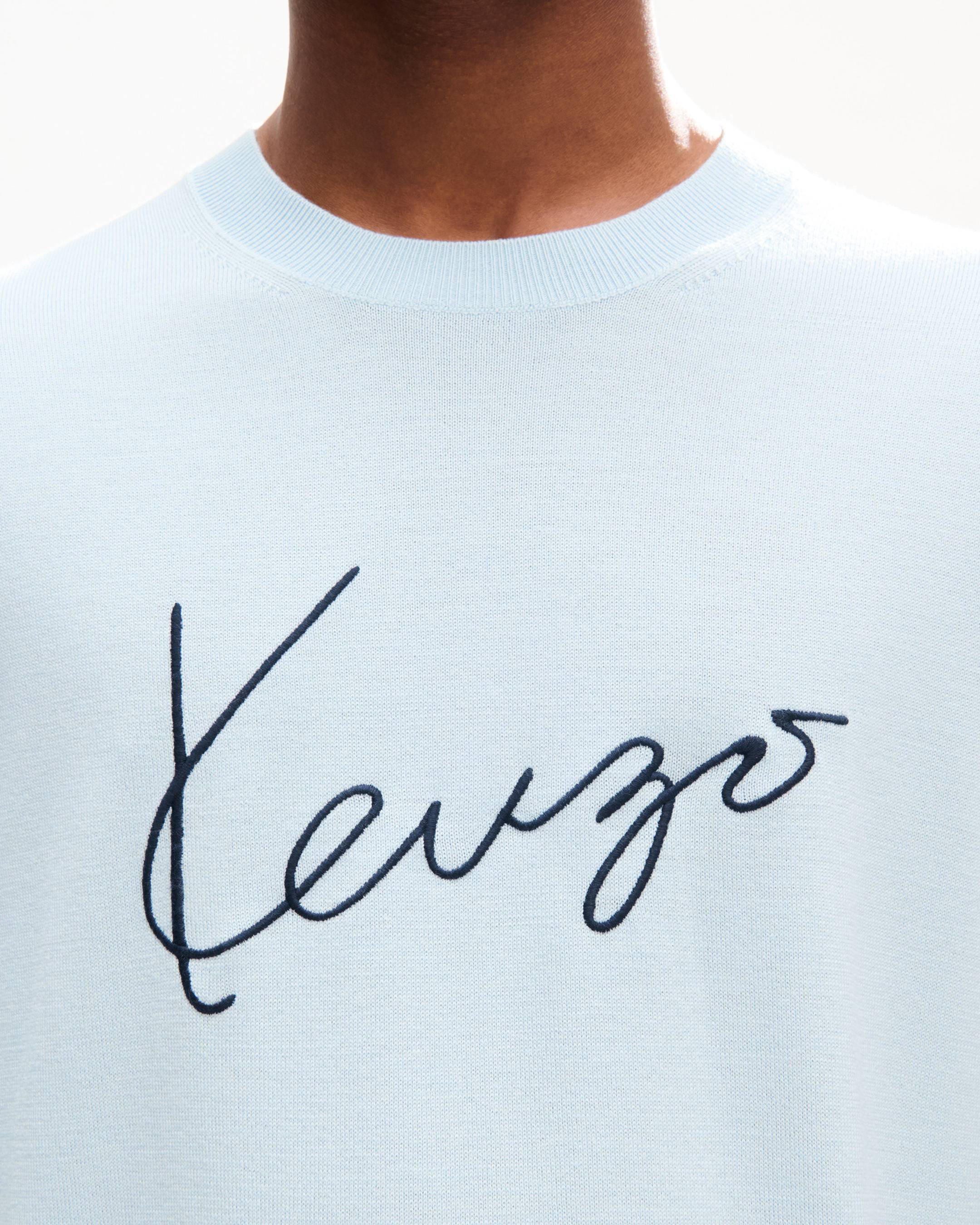 T-shirt brod&eacute; 'KENZO Signature' en laine m&eacute;rinos