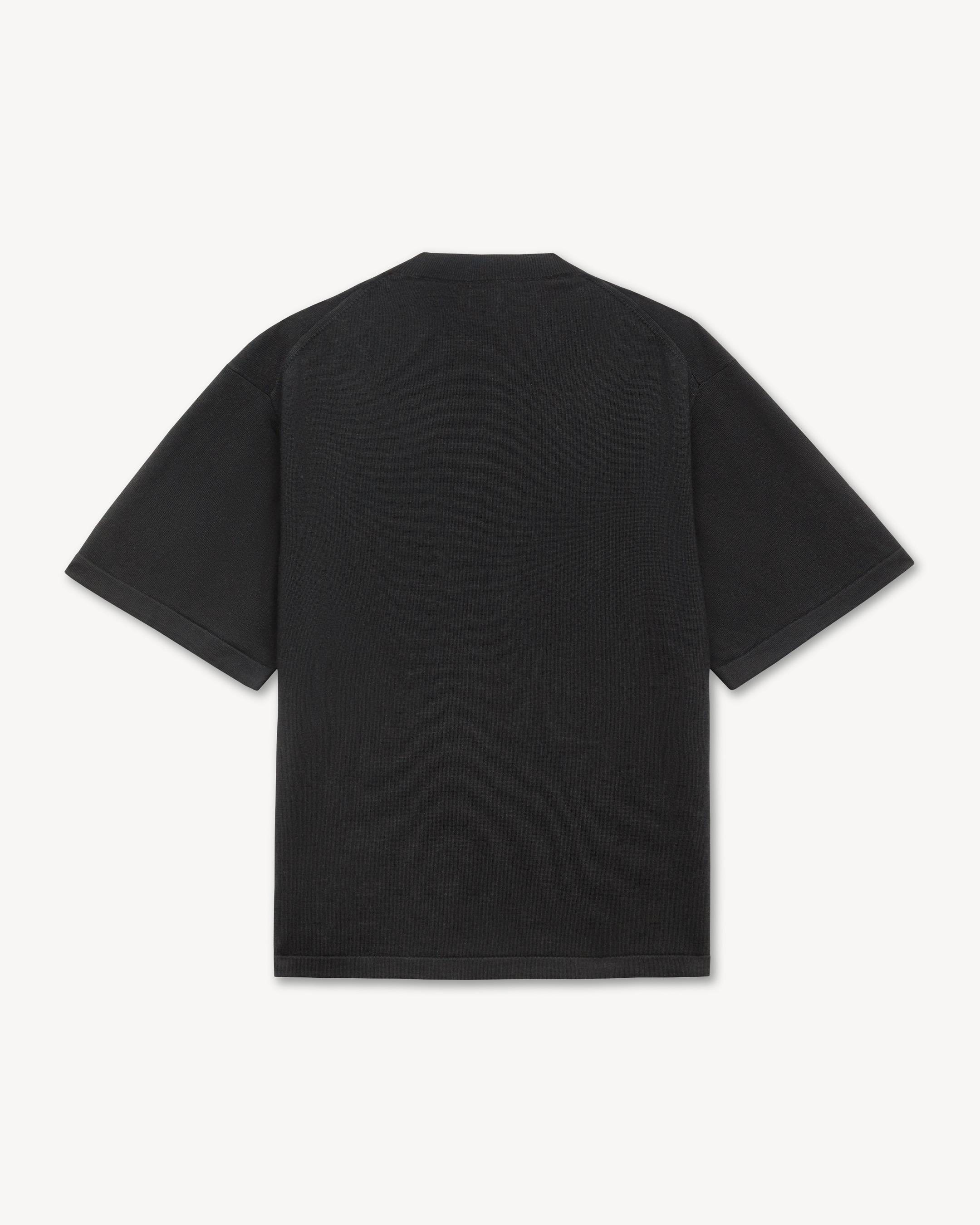'KENZO Signature' embroidered T-shirt in merino wool