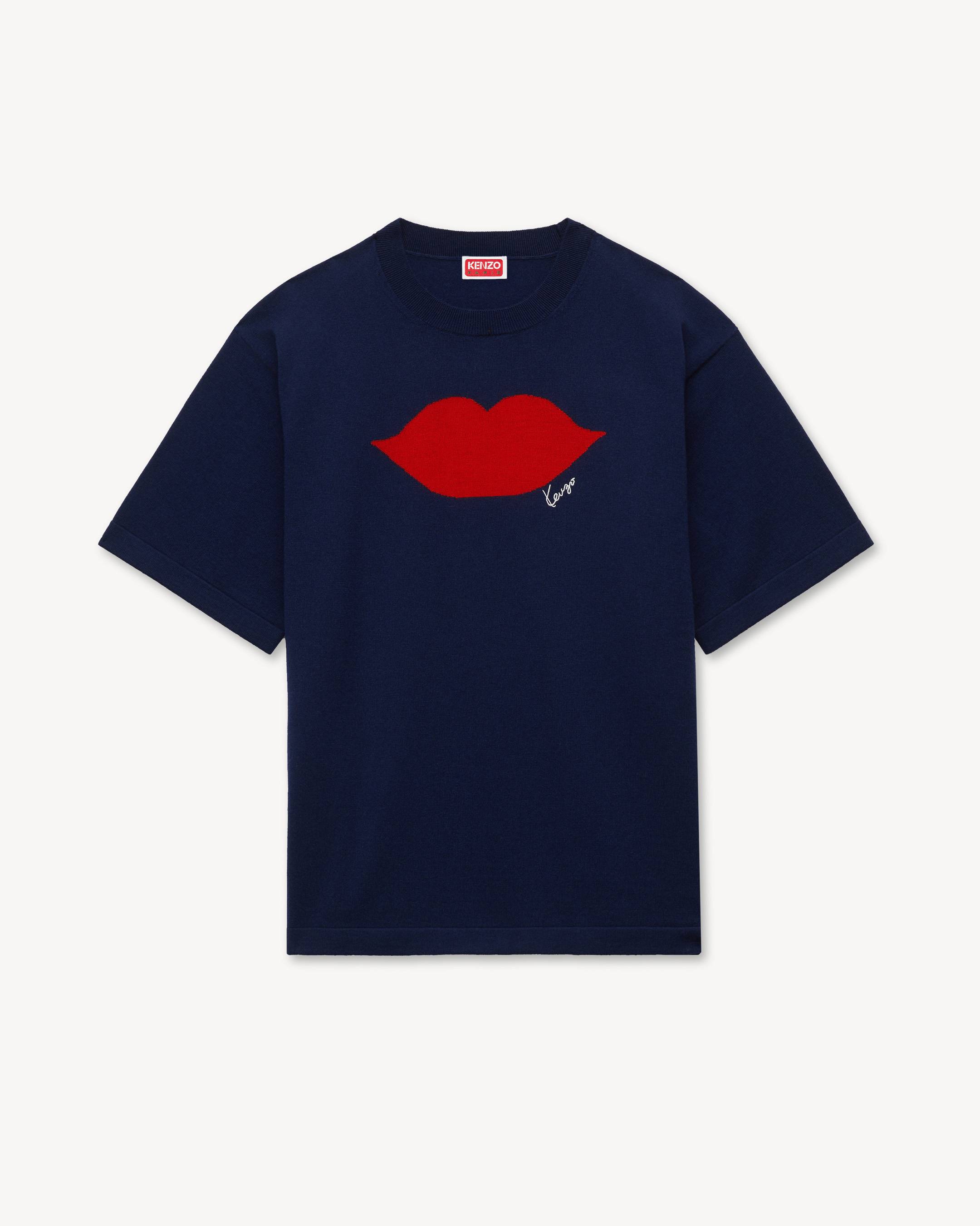 KENZO Loves' knitted T-shirt in wool cotton | Men's | KENZO