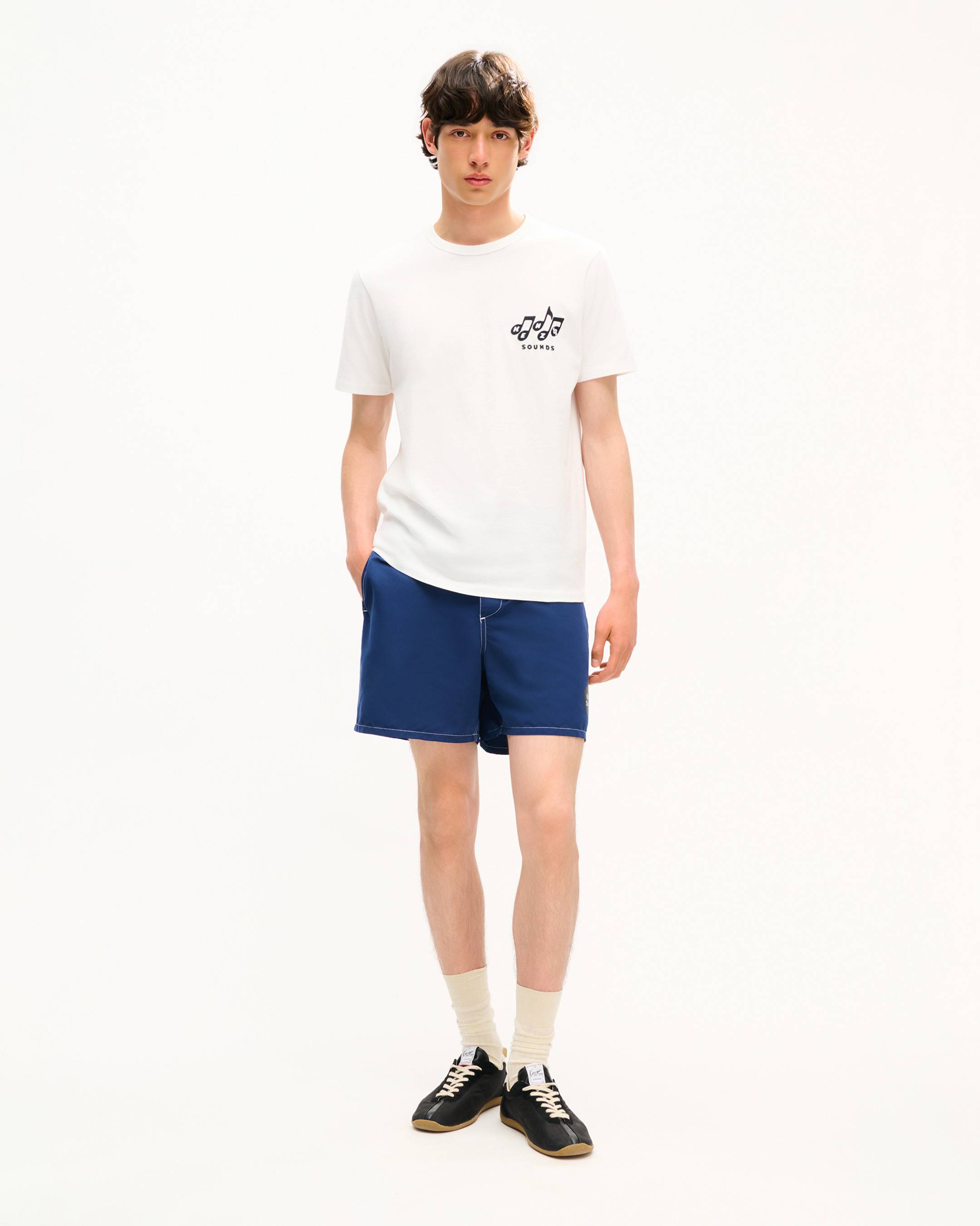 'KENZO Sounds' embroidered slim T-shirt in cotton