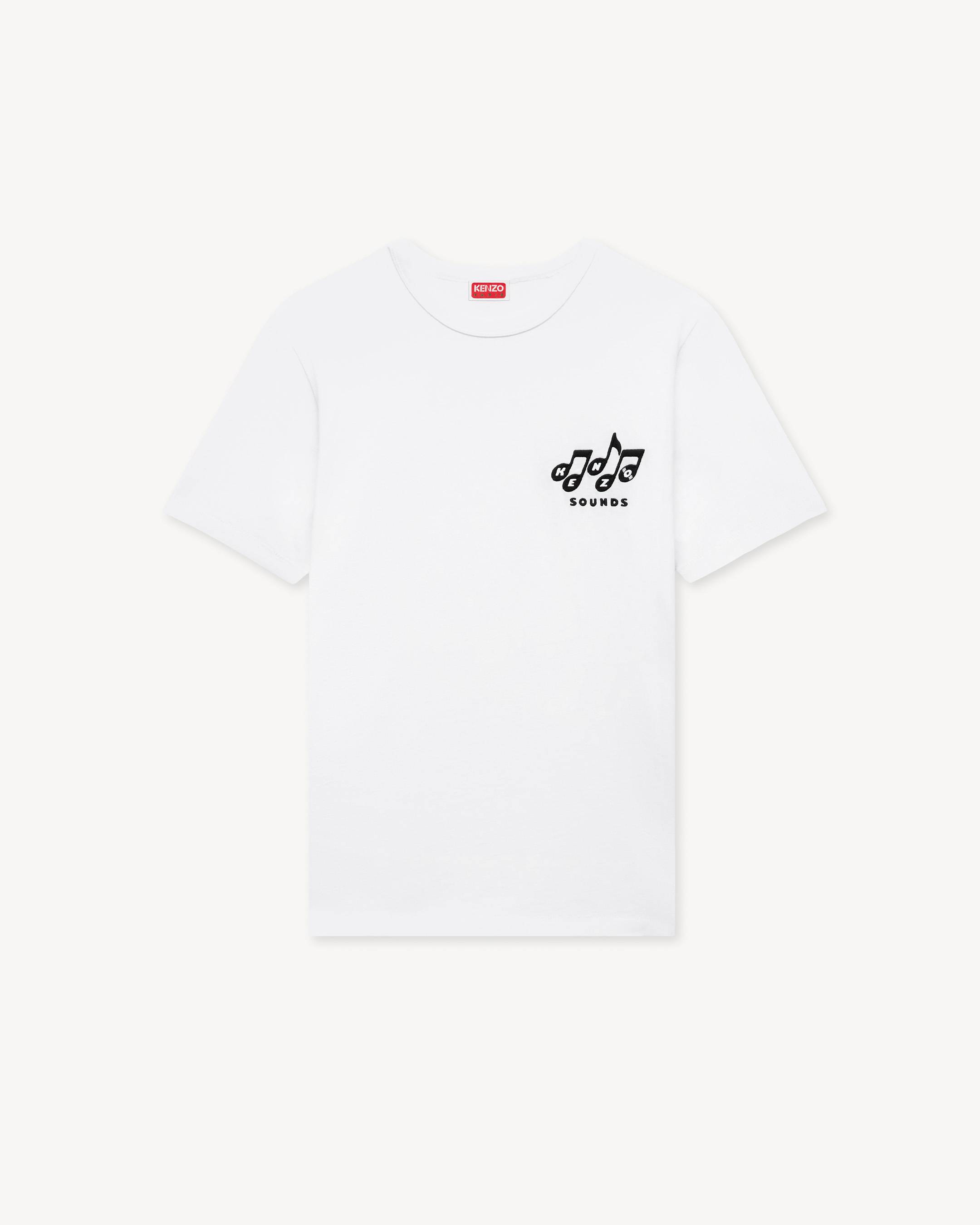 'KENZO Sounds' embroidered slim T-shirt in cotton