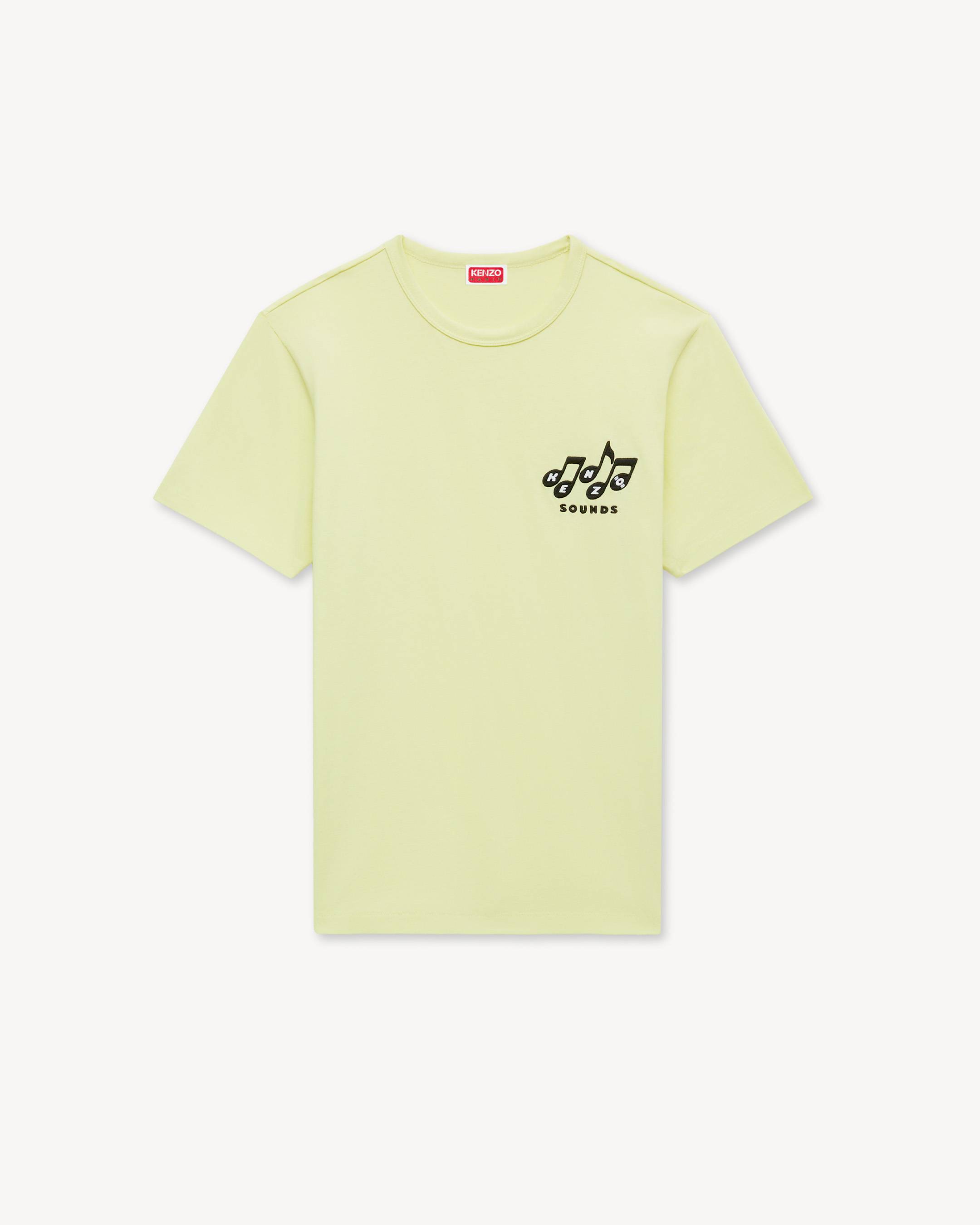 Schmales T-Shirt mit &bdquo;KENZO Sounds&ldquo;-Stickerei aus Baumwolle