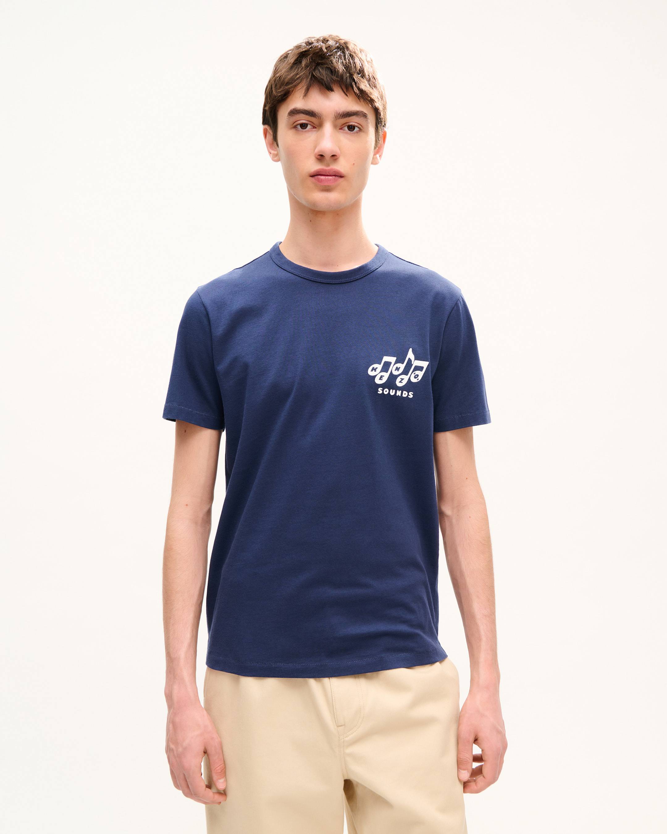 'KENZO Sounds' embroidered slim T-shirt in cotton