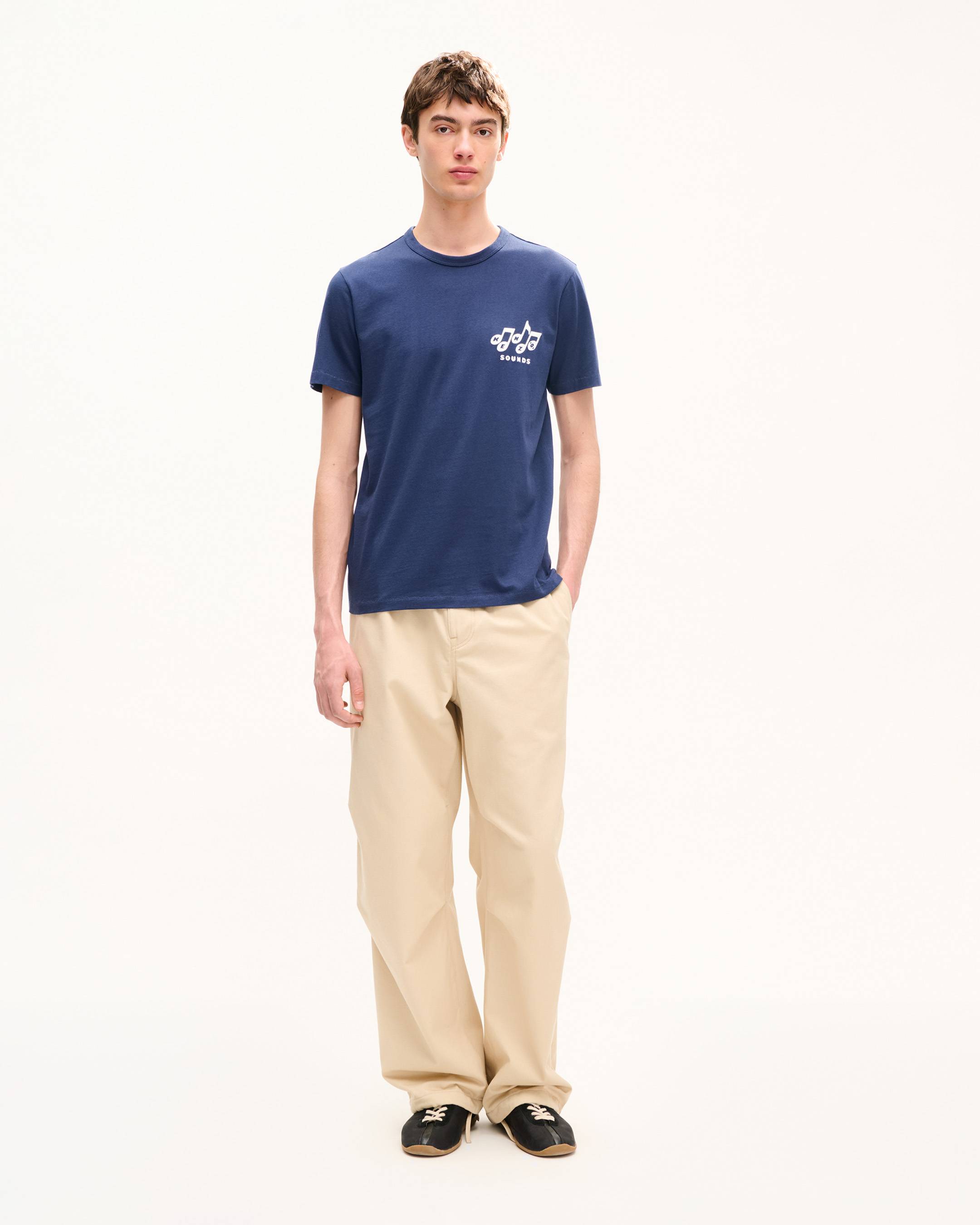'KENZO Sounds' embroidered slim T-shirt in cotton