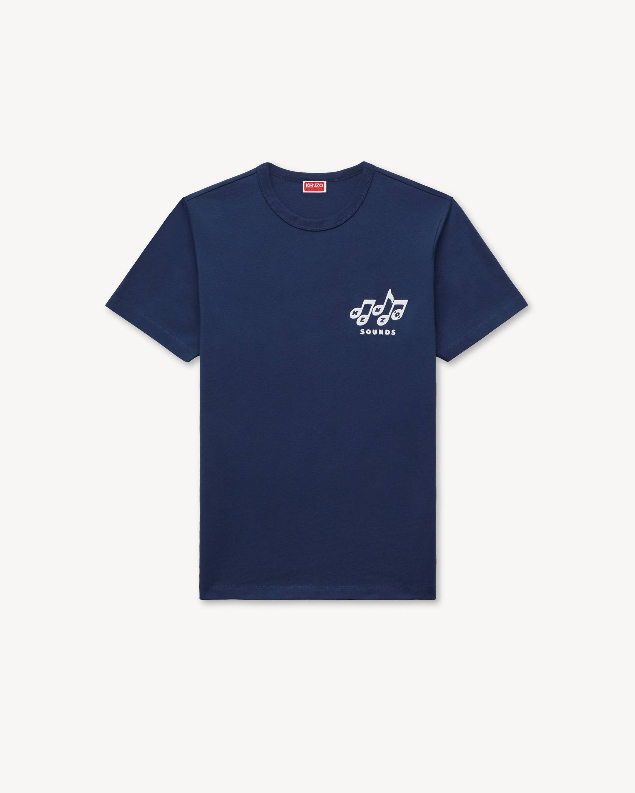 'KENZO Sounds' embroidered slim T-shirt in cotton