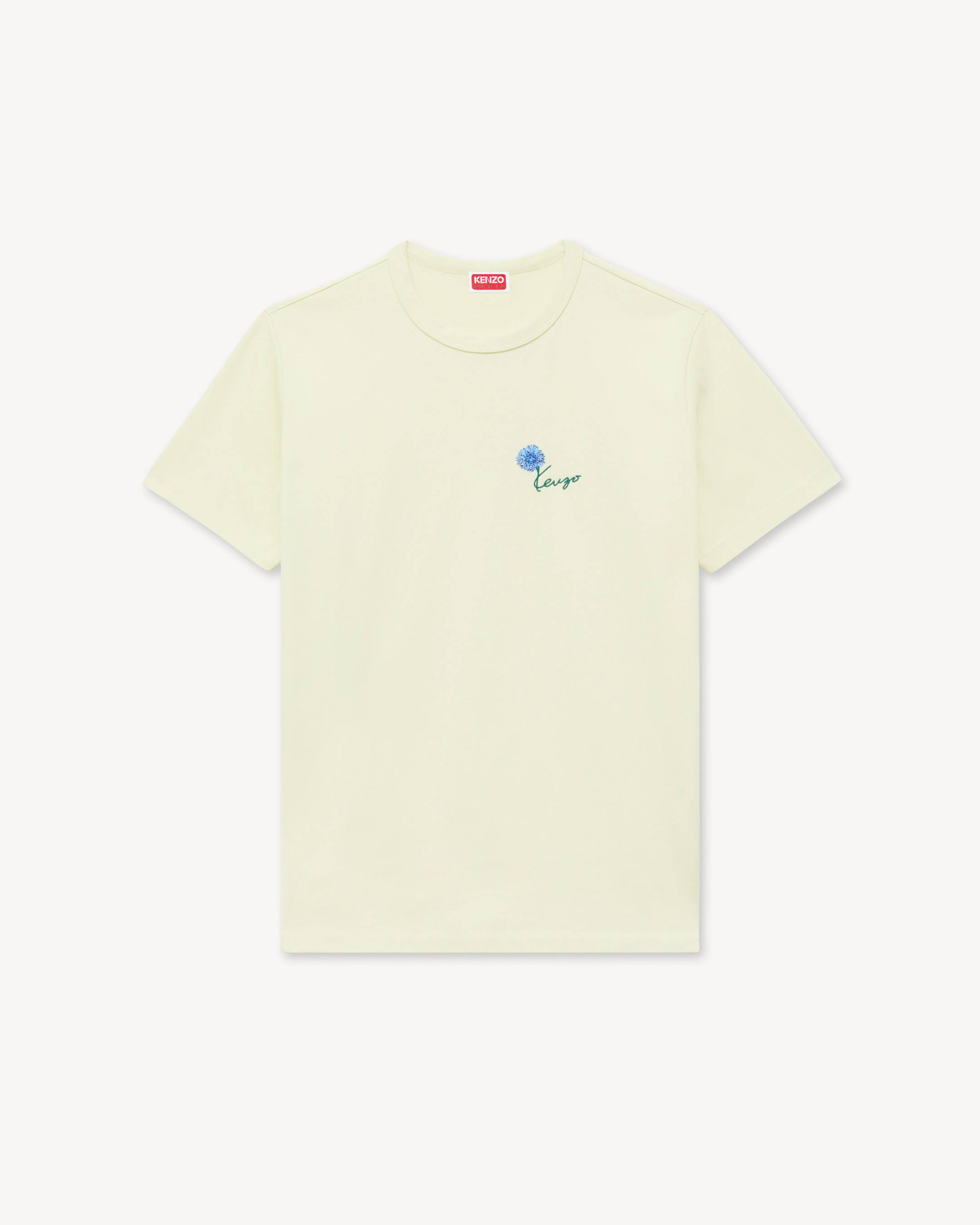 'KENZO Tulip' エンブロイダリー スリム Tシャツ イン コットン