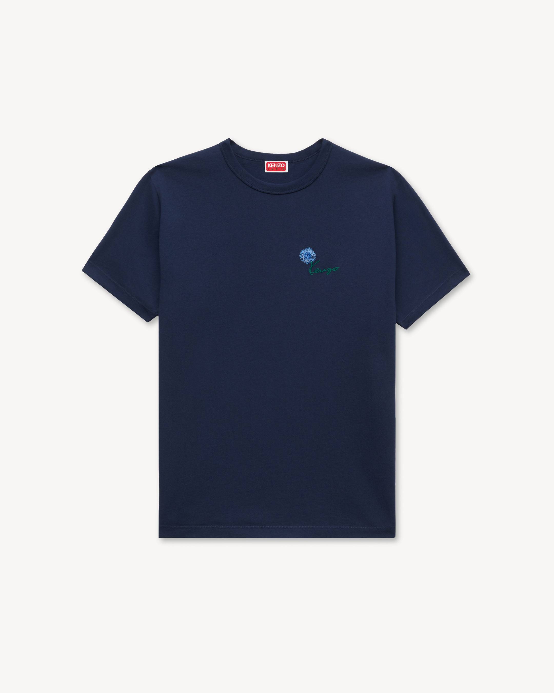 'KENZO Tulip' エンブロイダリー スリム Tシャツ イン コットン