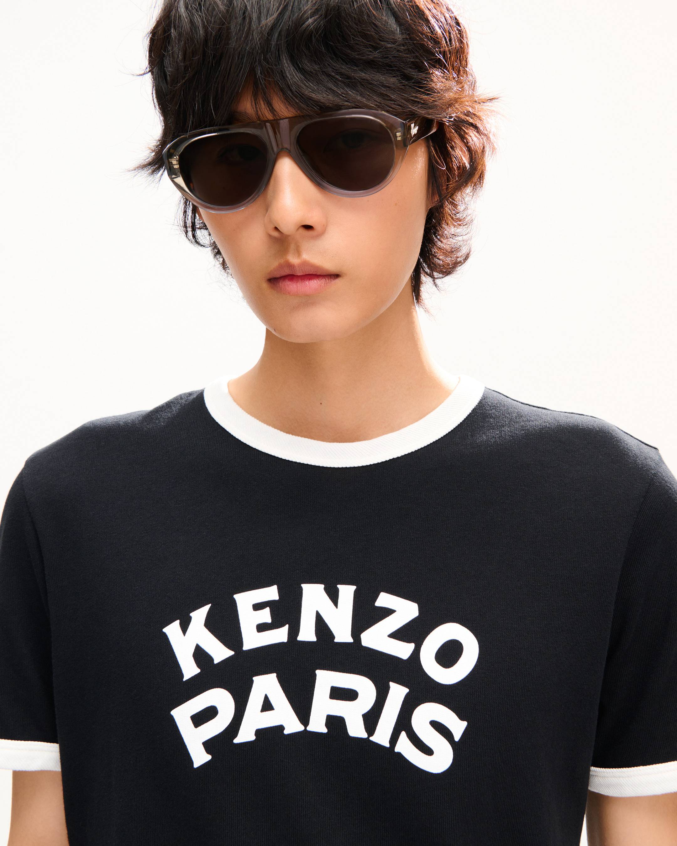 T-shirt slim in cotone 'KENZO Paris Emblem'