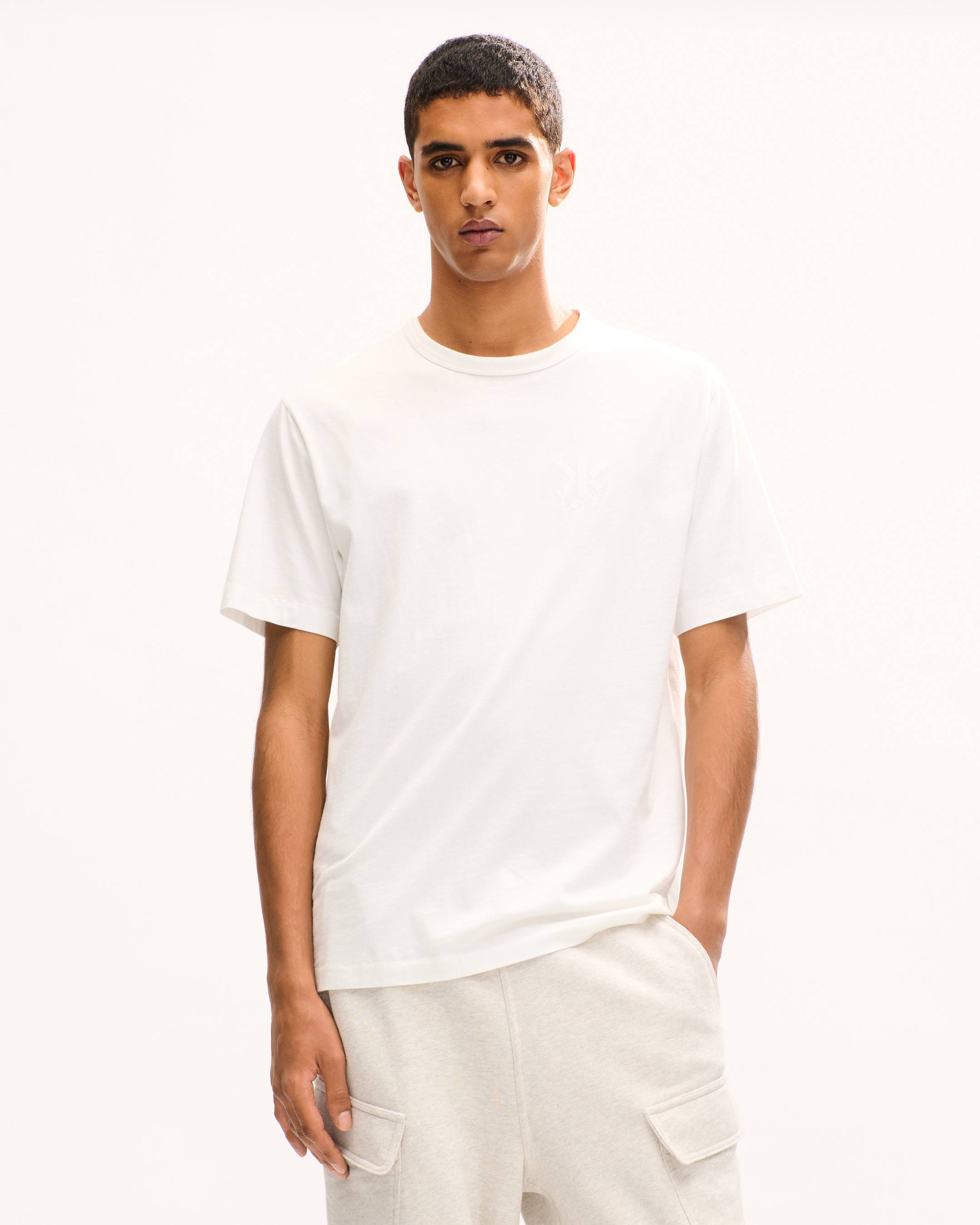 'KENZO Double K' embroidered T-shirt in cotton