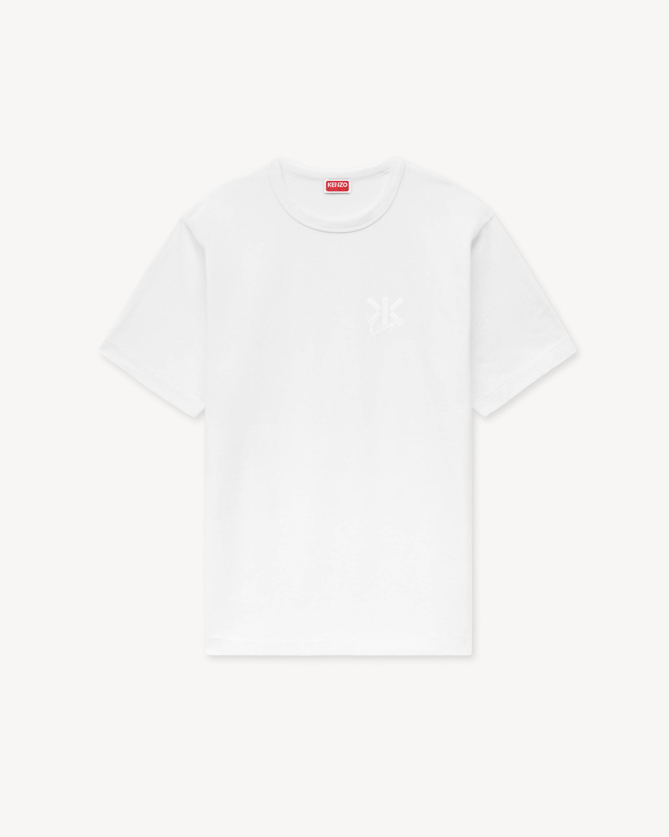 KENZO Double K' embroidered T-shirt in cotton | Men's | KENZO