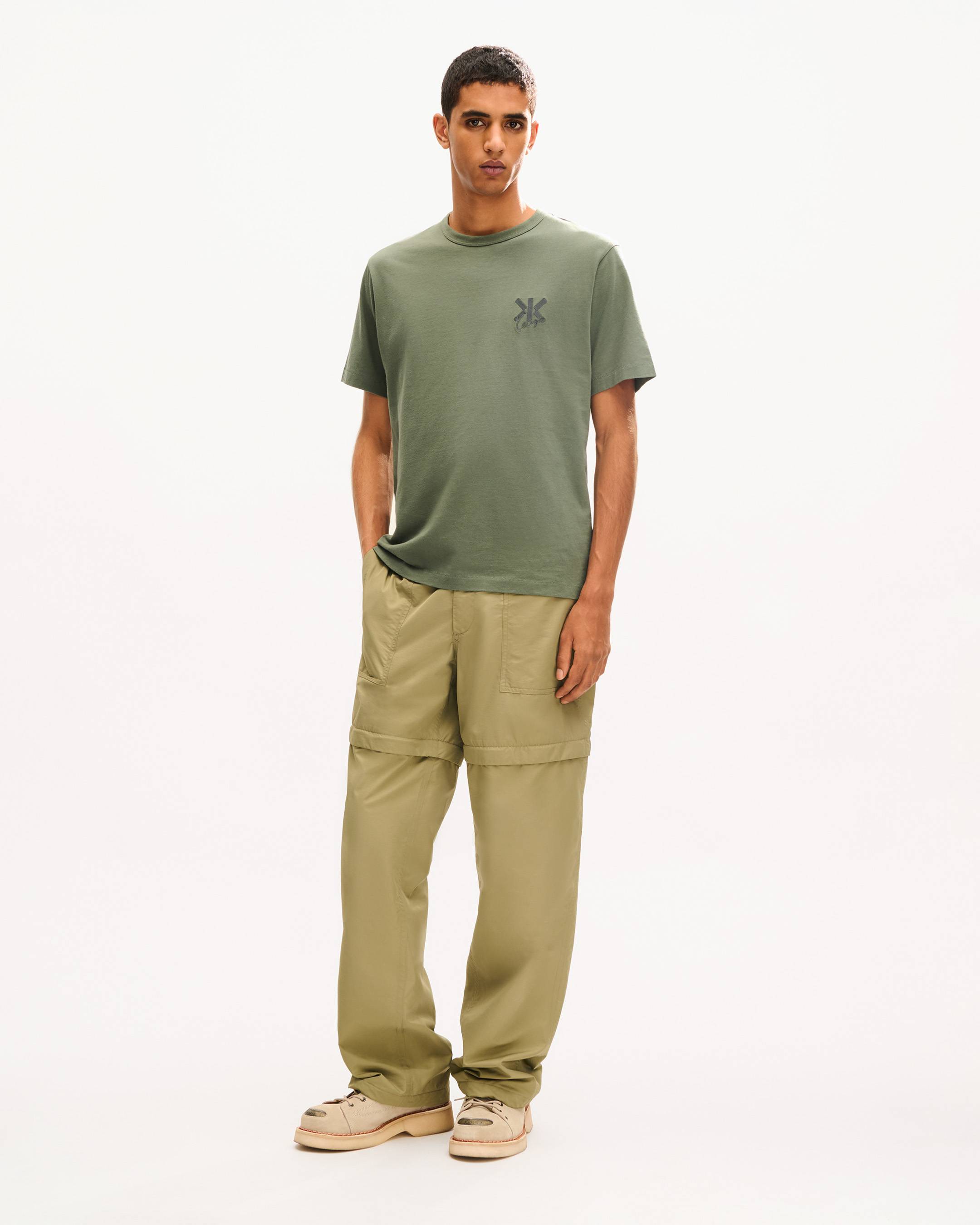 'KENZO Double K' embroidered T-shirt in cotton