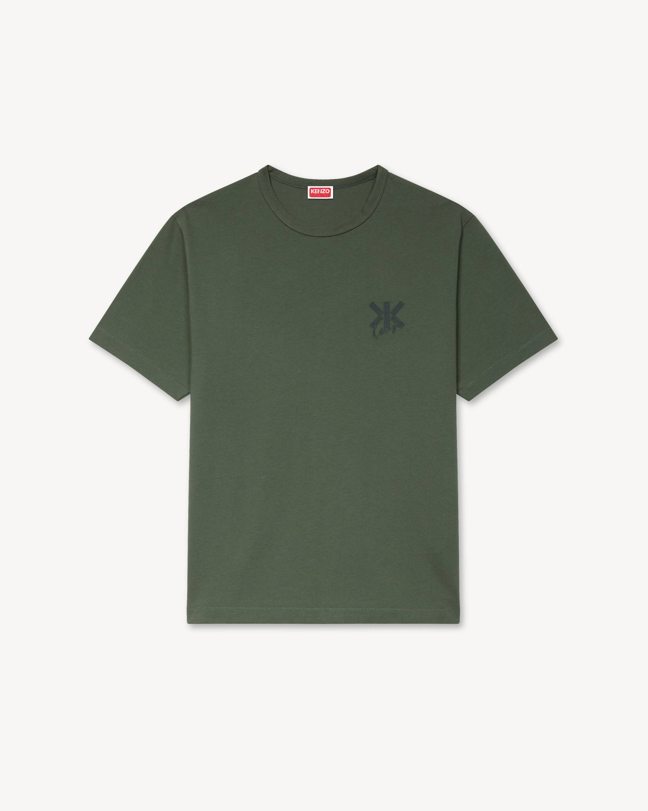 333k Tシャツ S KENZO Double K' embroidered T-shirt in cotton | Men's | KENZO