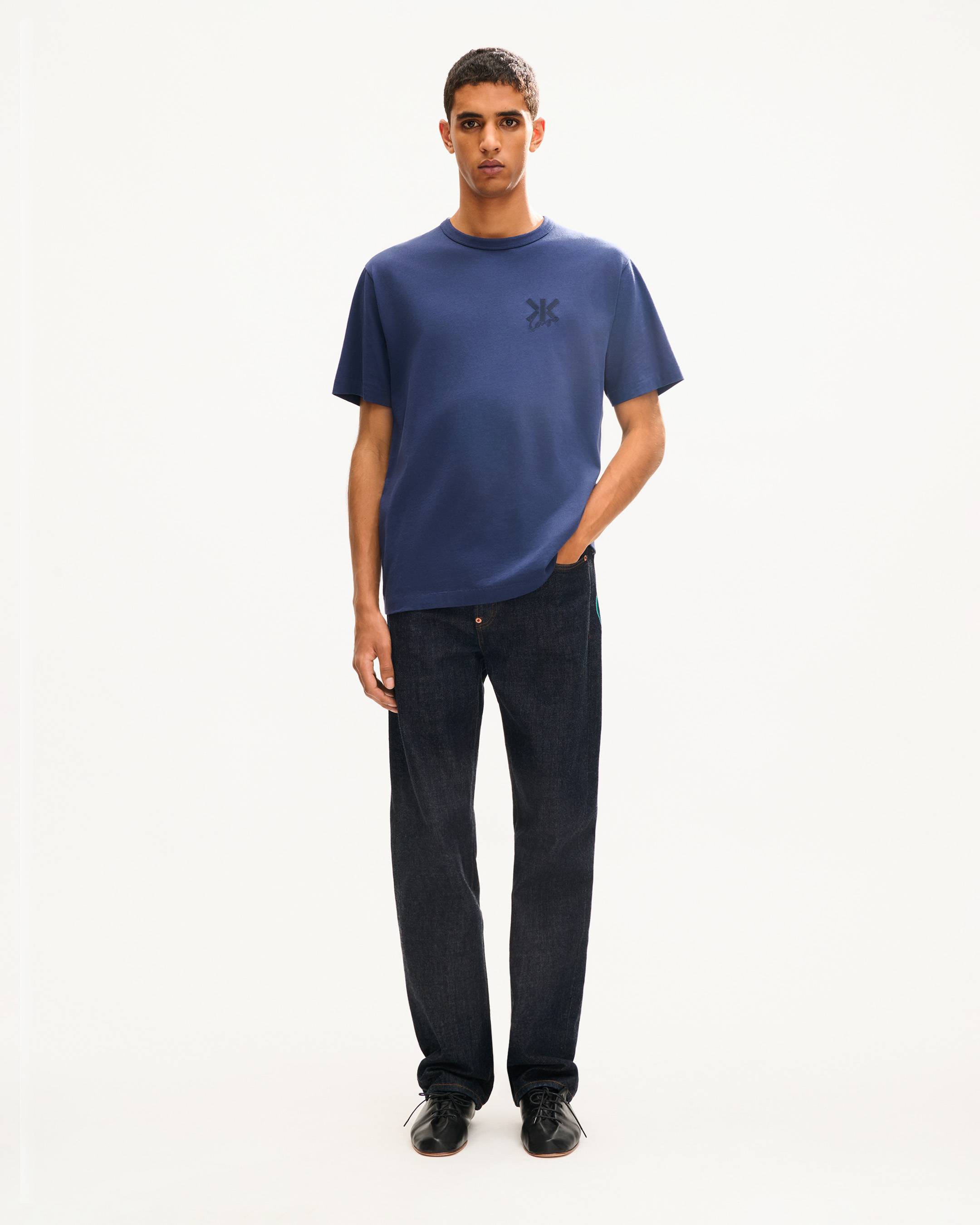 'KENZO Double K' embroidered T-shirt in cotton