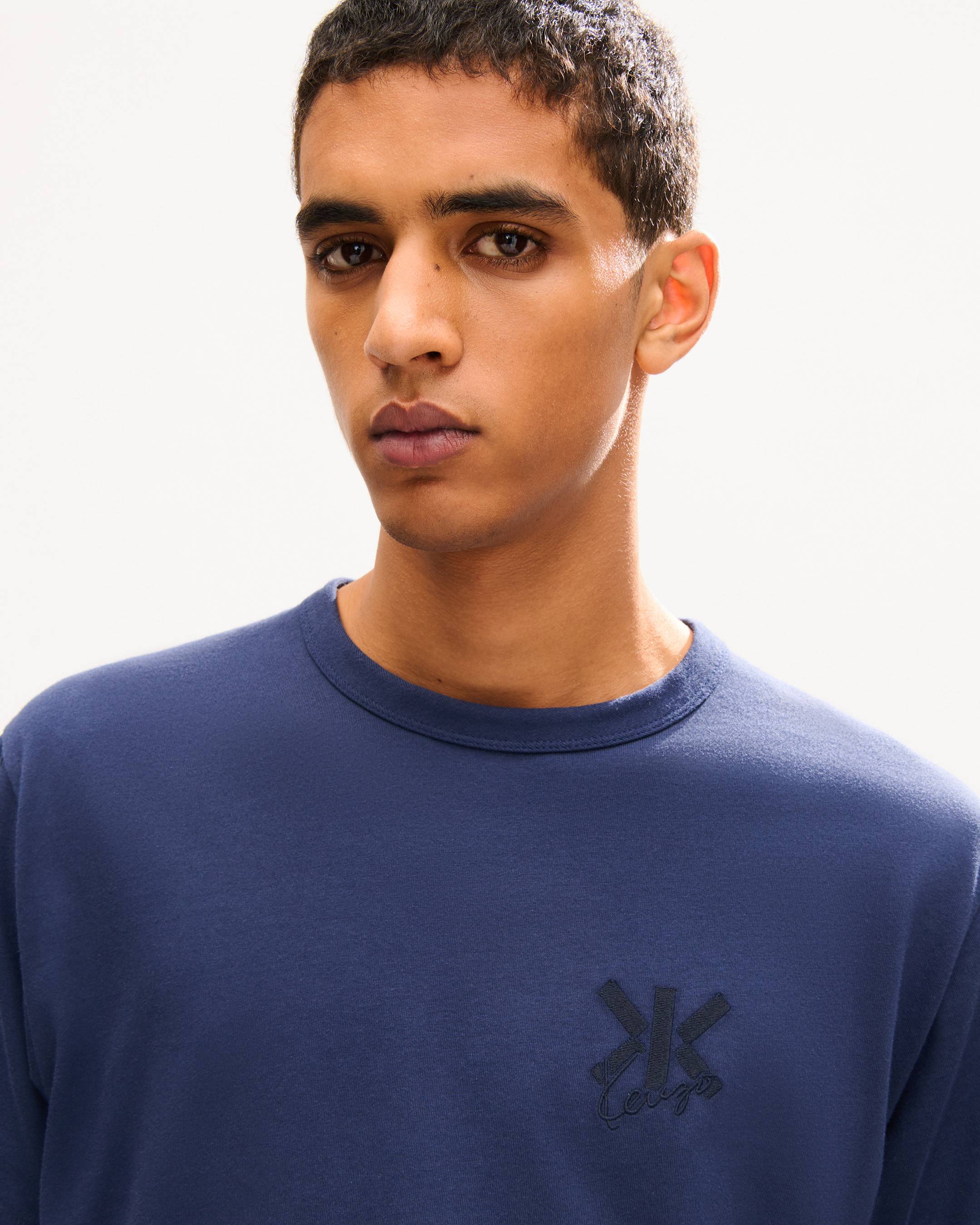 'KENZO Double K' embroidered T-shirt in cotton