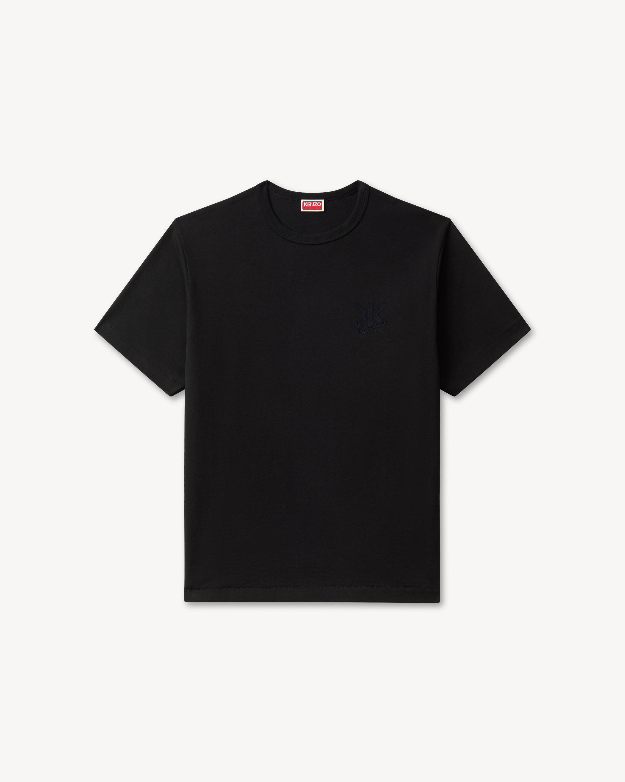 KENZO Double K' embroidered T-shirt in cotton | Men's | KENZO