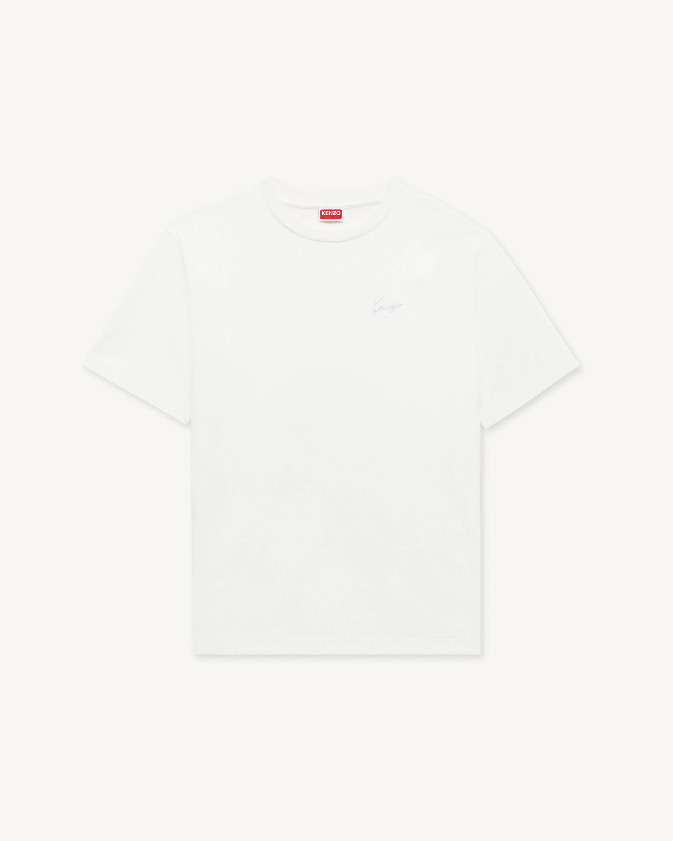 'KENZO Signature' エンブロイダリー Tシャツ イン コットン