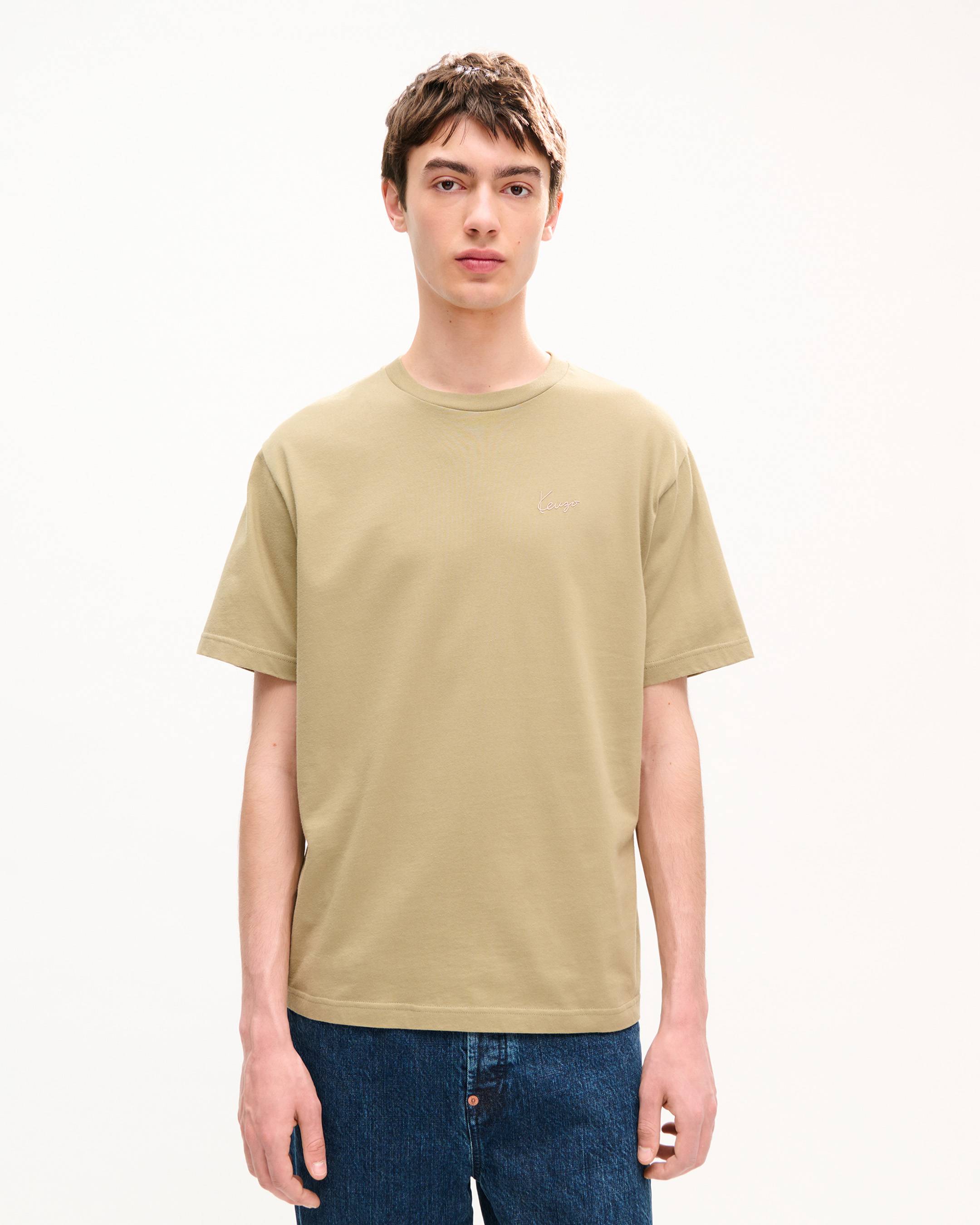 'KENZO Signature' embroidered T-shirt in cotton