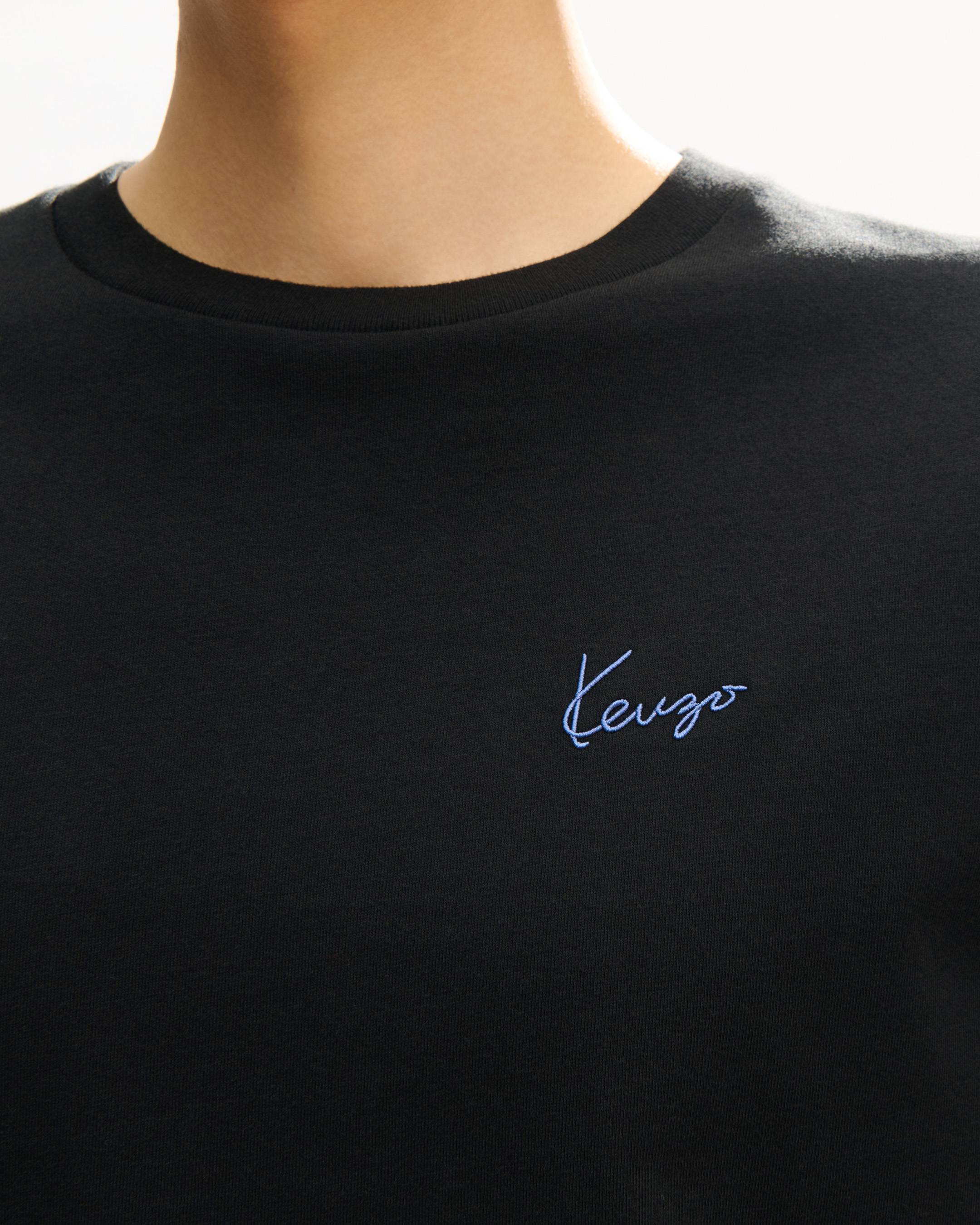 T-shirt brod&eacute; 'KENZO Signature' en coton