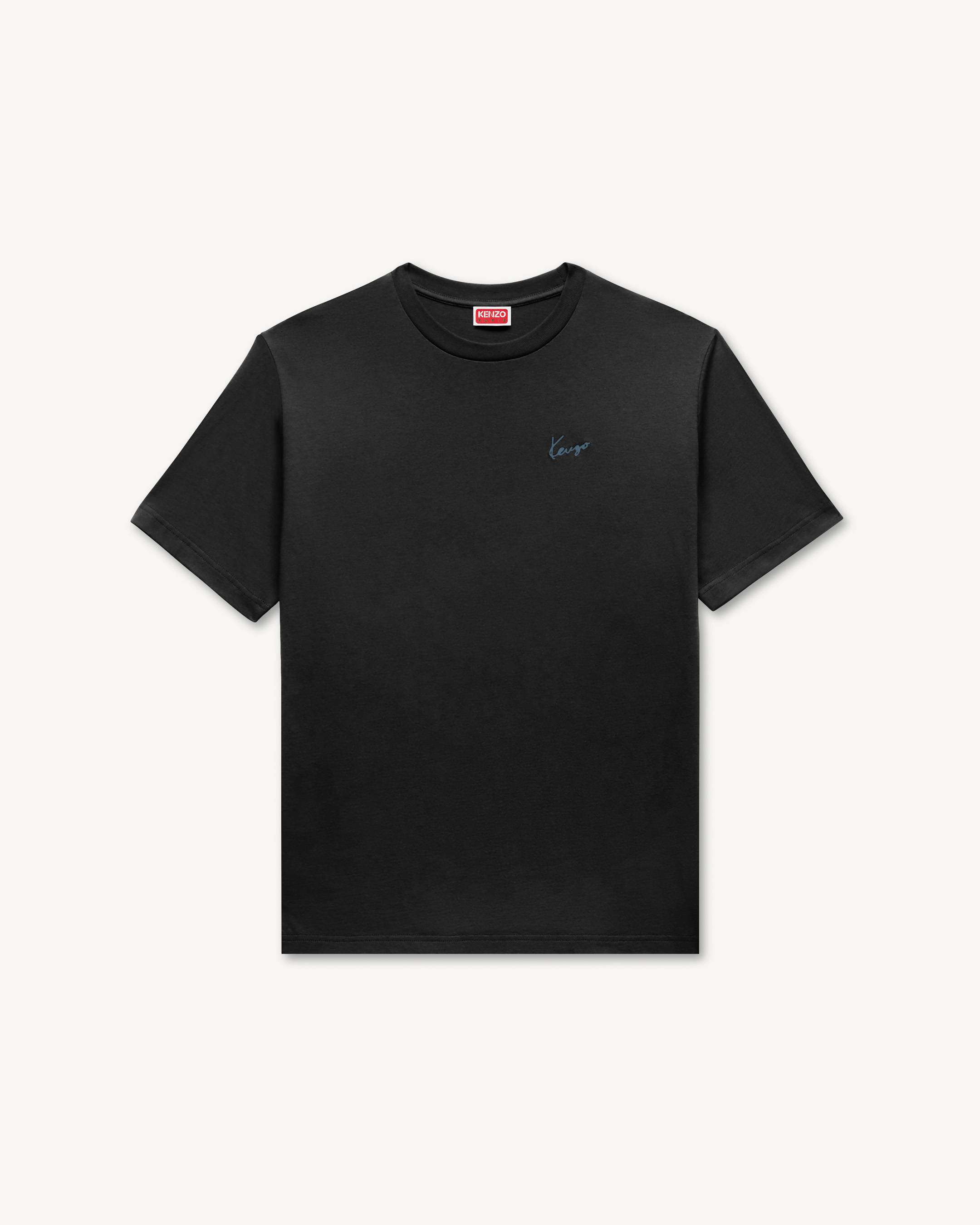 T-shirt brod&eacute; 'KENZO Signature' en coton