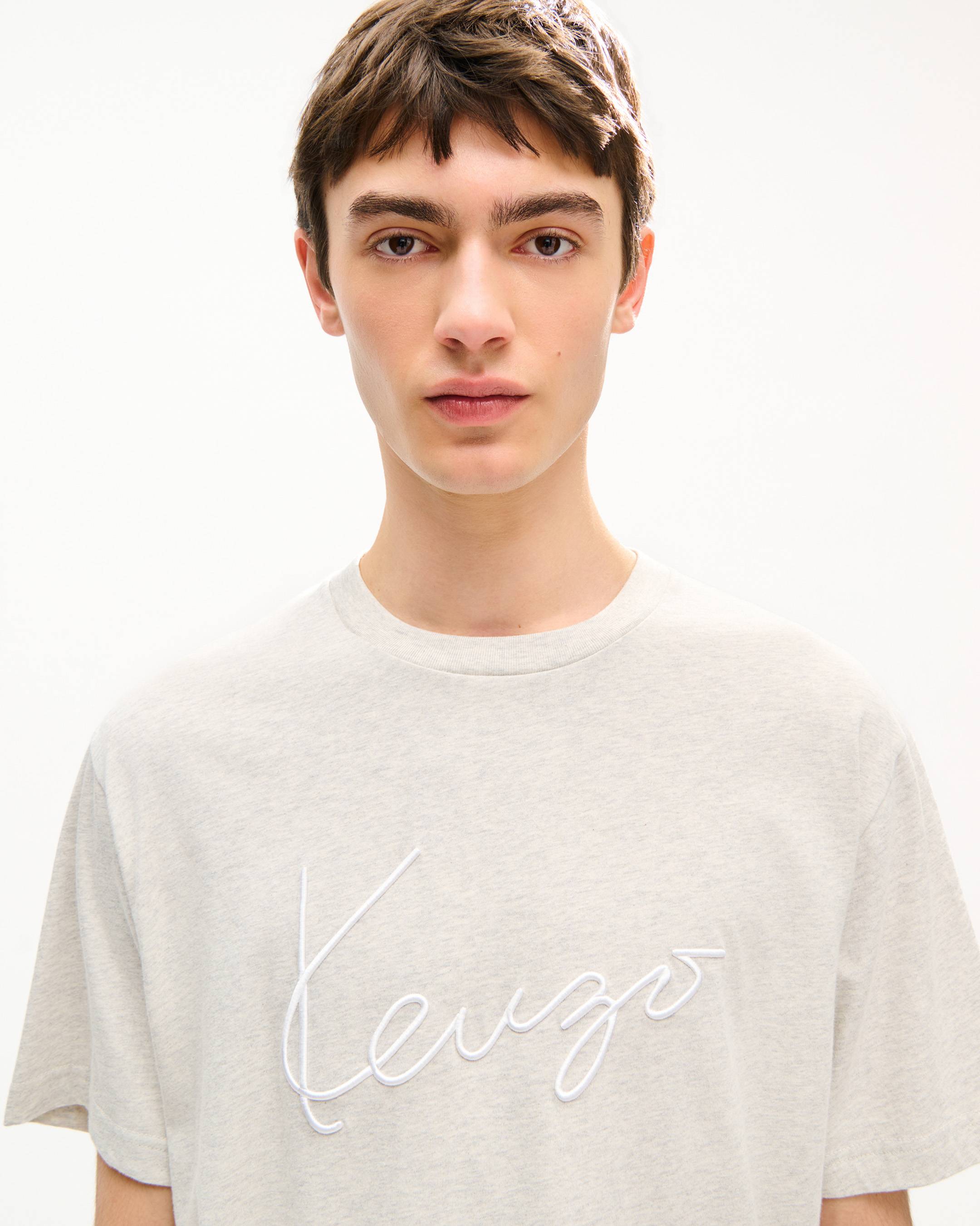 T-shirt brod&eacute; 'KENZO Signature' en coton