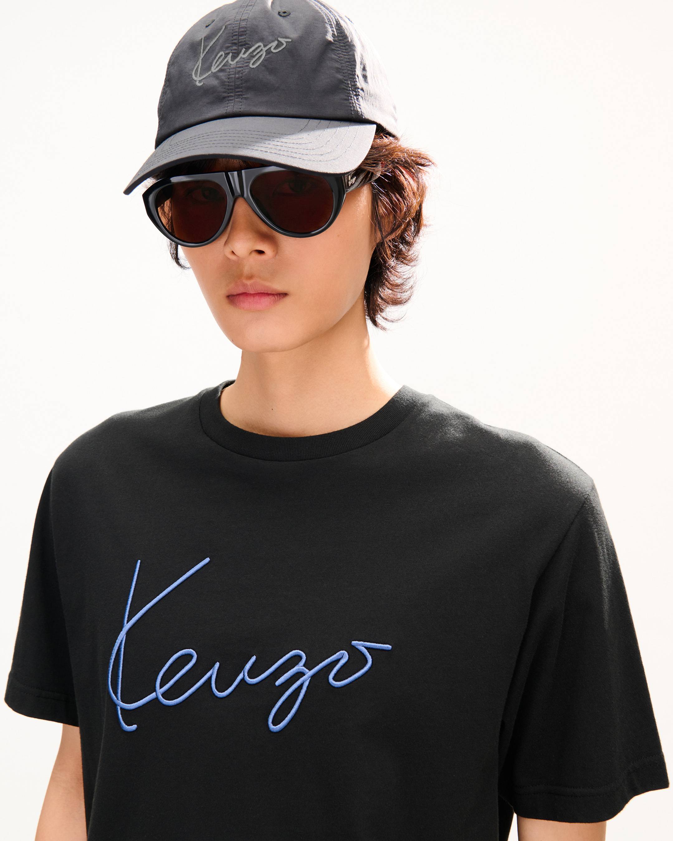 'KENZO Signature' embroidered T-shirt in cotton