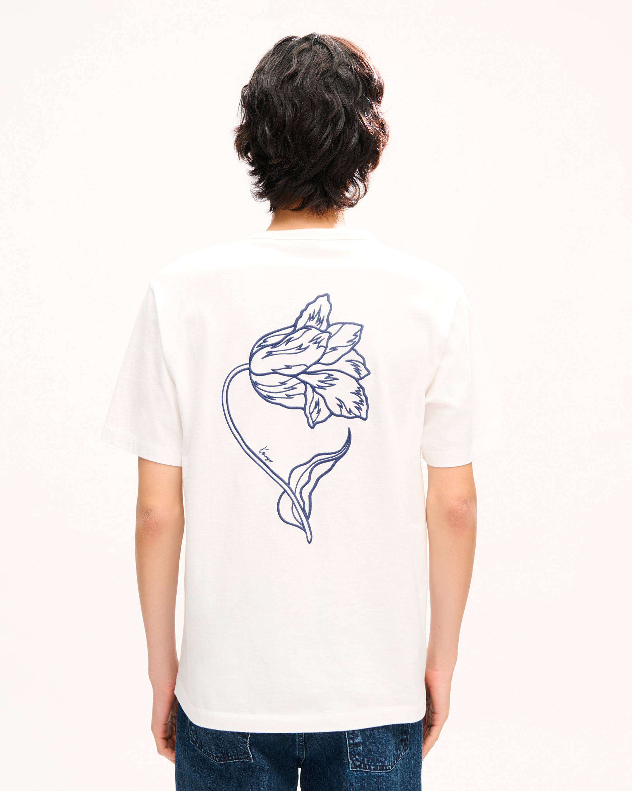 'KENZO Tulip' embroidered T-shirt in cotton