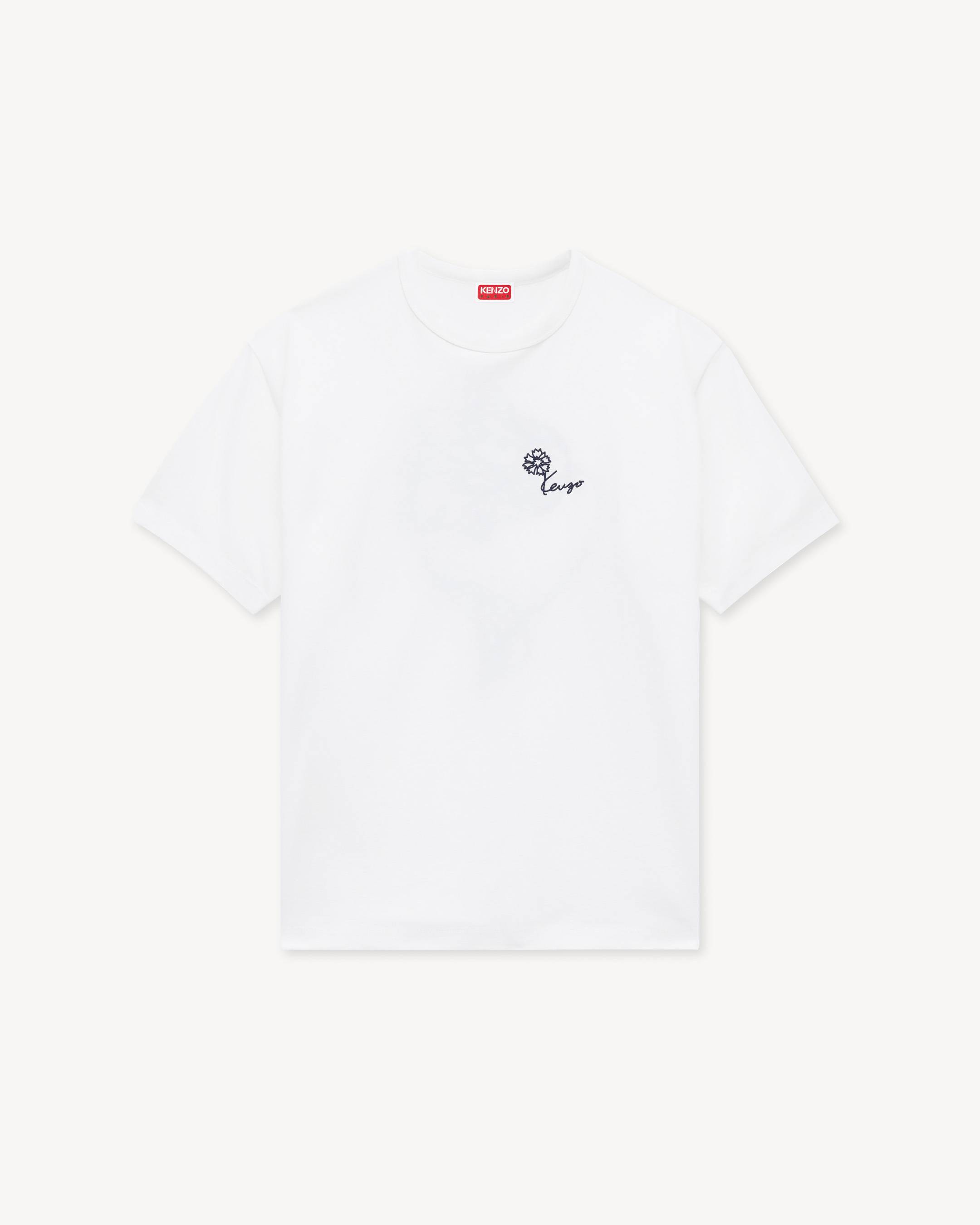 'KENZO Tulip' エンブロイダリー Tシャツ イン コットン