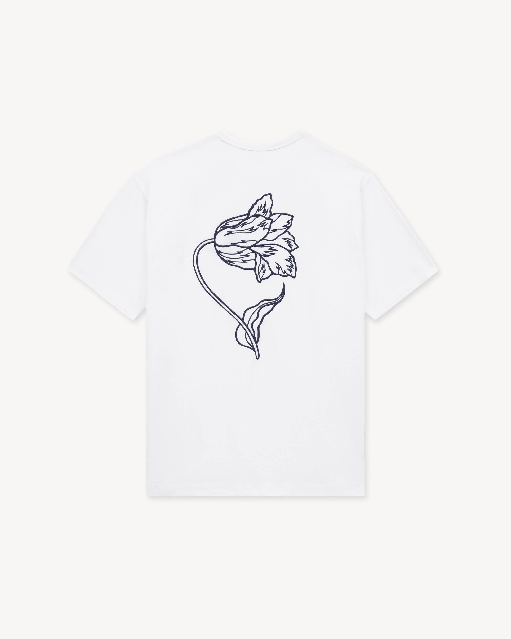 'KENZO Tulip' エンブロイダリー Tシャツ イン コットン