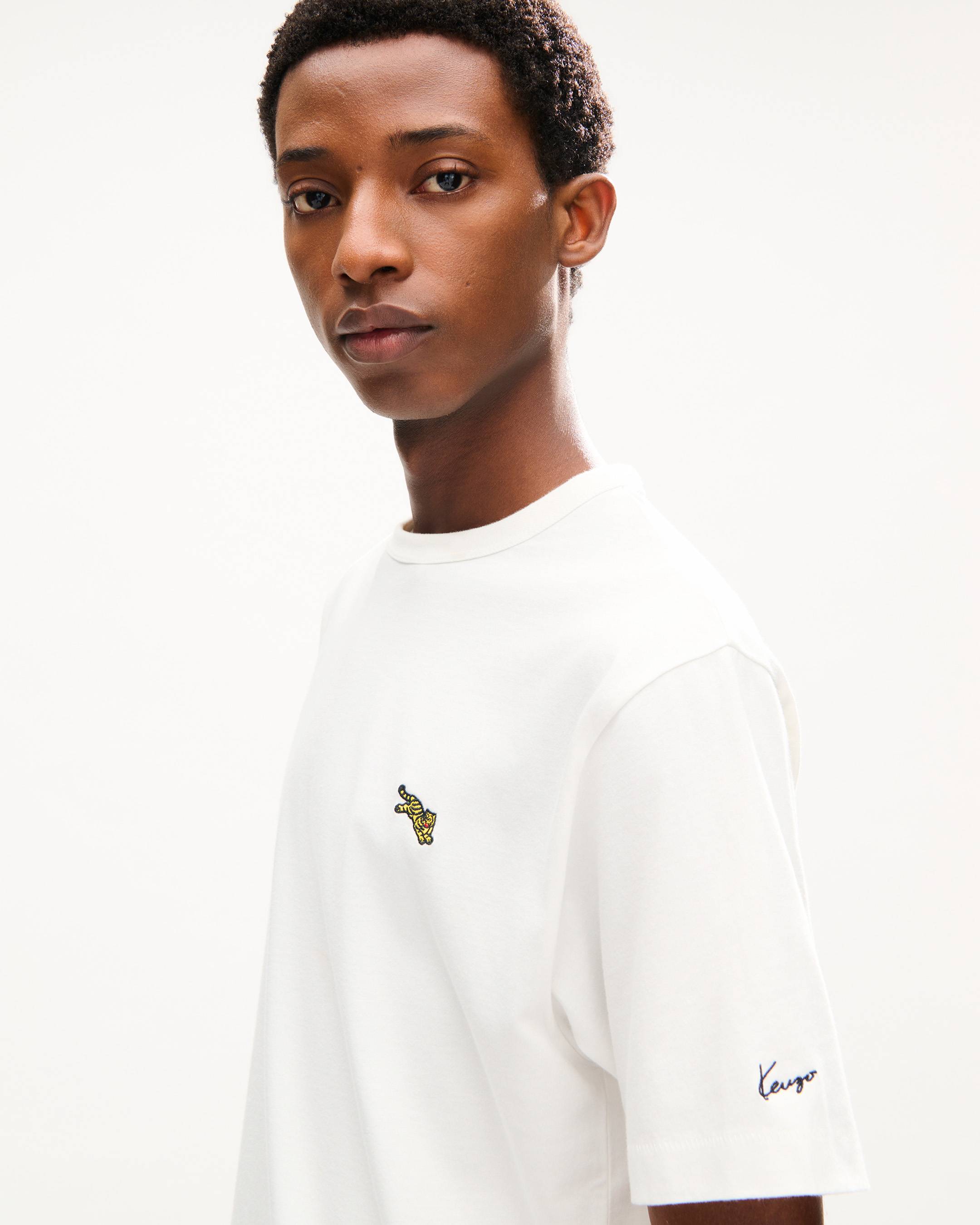 'KENZO Jumping Tiger' embroidered T-shirt in cotton