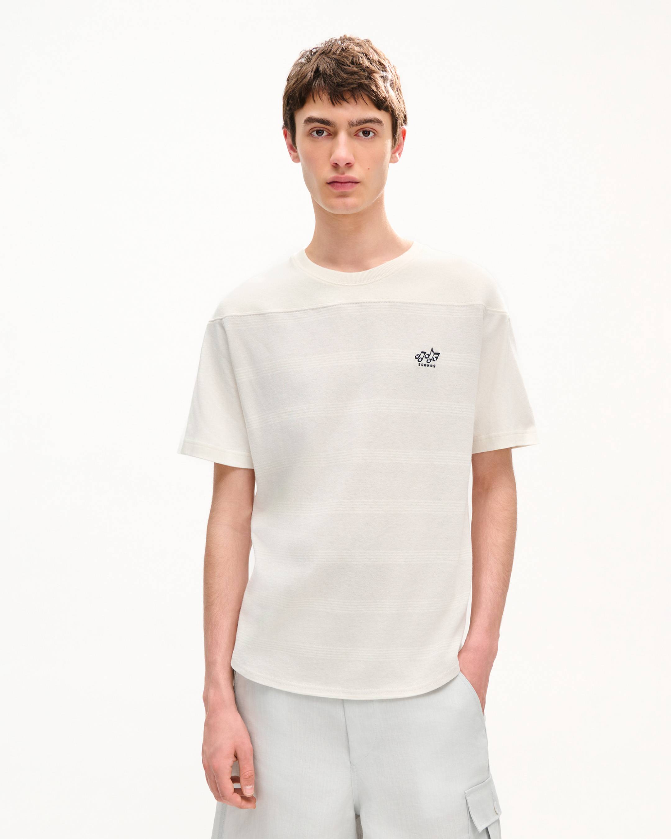 'KENZO Sounds' エンブロイダリー マリニエール Tシャツ イン コットン