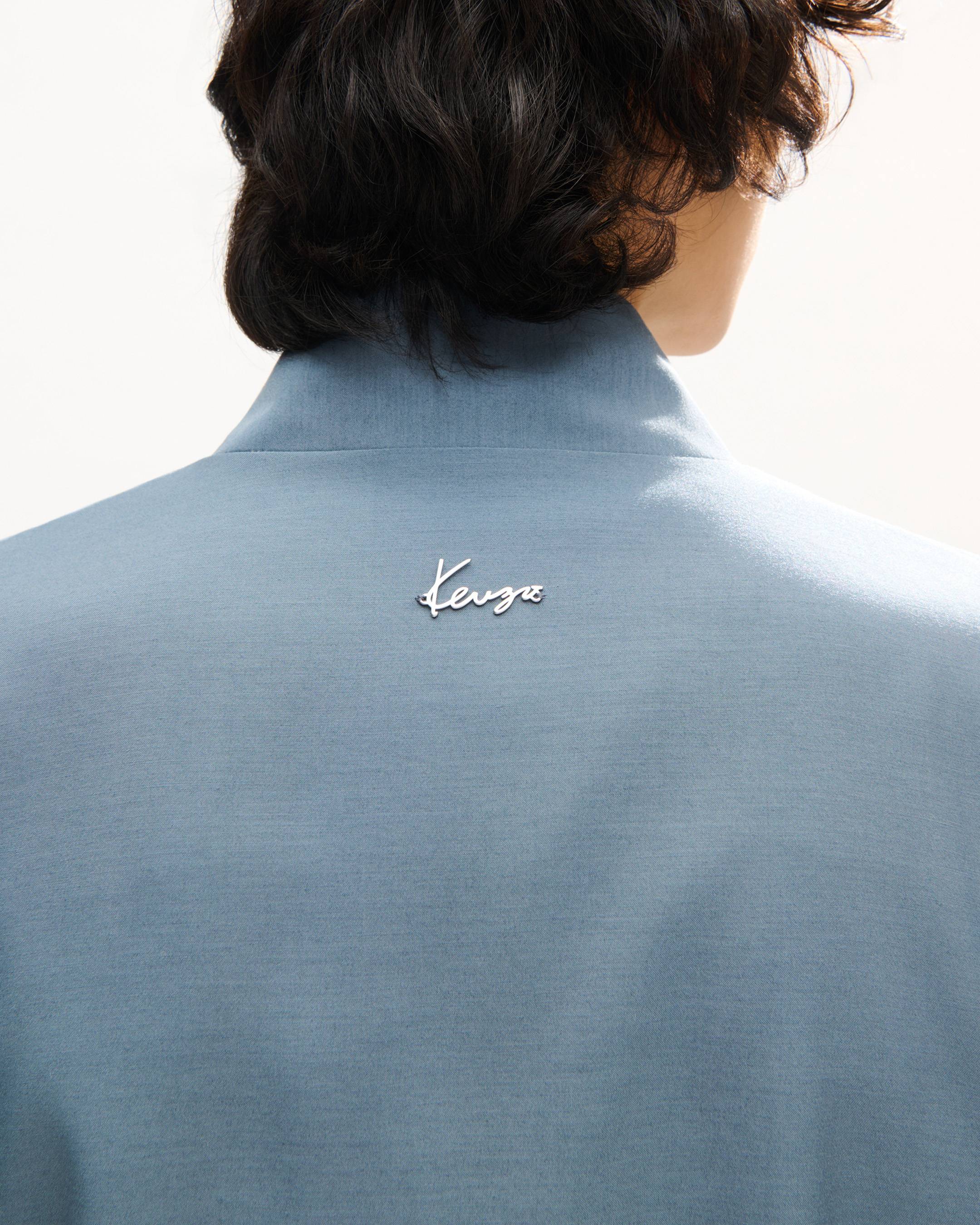 Veste kimono en viscose de laine recycl&eacute;e