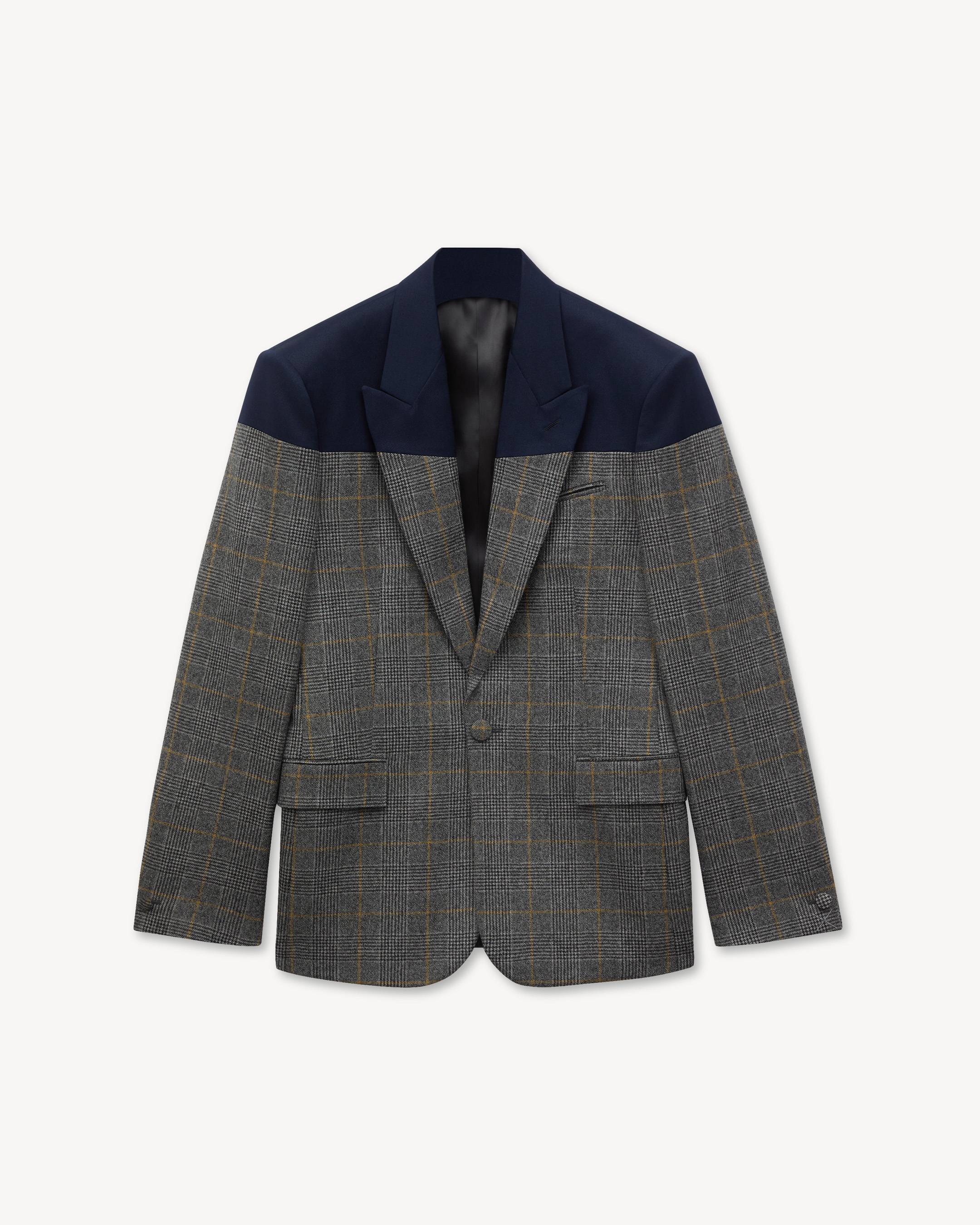 KENZO Checks' カットライン シングル ブレステッド テーラード