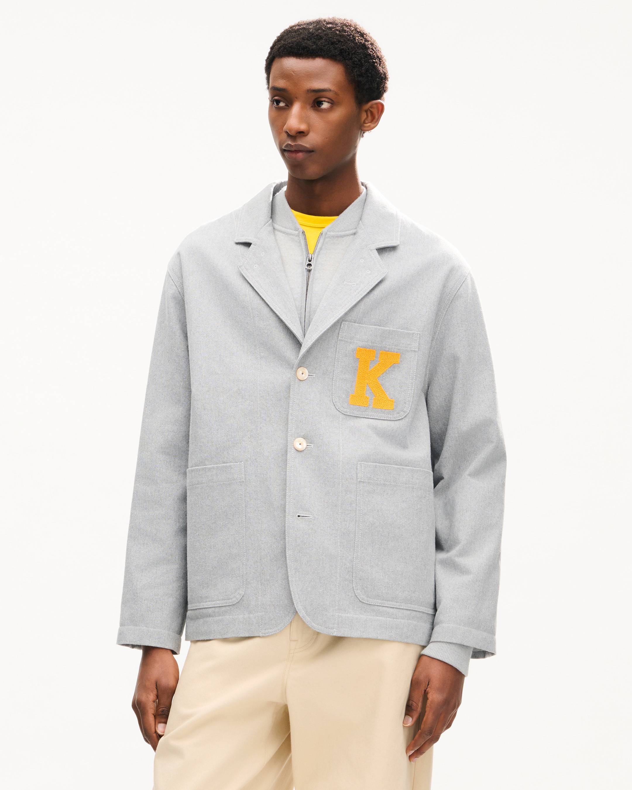 KENZO Varsity' embroidered workwear jacket in mixed cotton | Men's