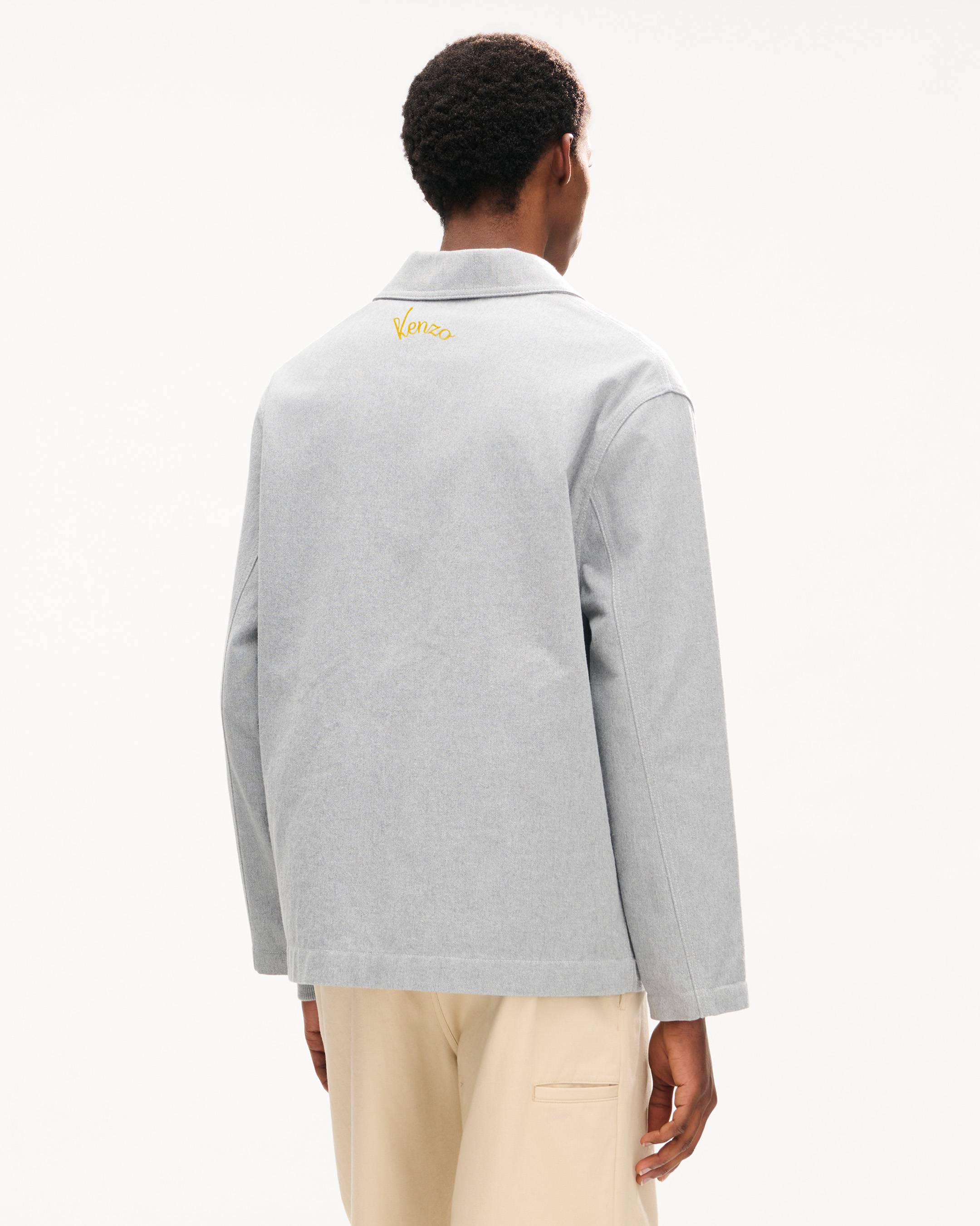 'KENZO Varsity' embroidered workwear jacket in mixed cotton