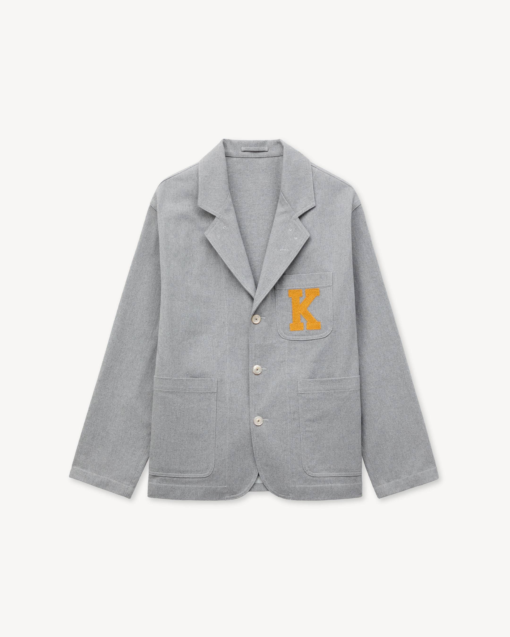 KENZO Varsity' embroidered workwear jacket in mixed cotton | Men's