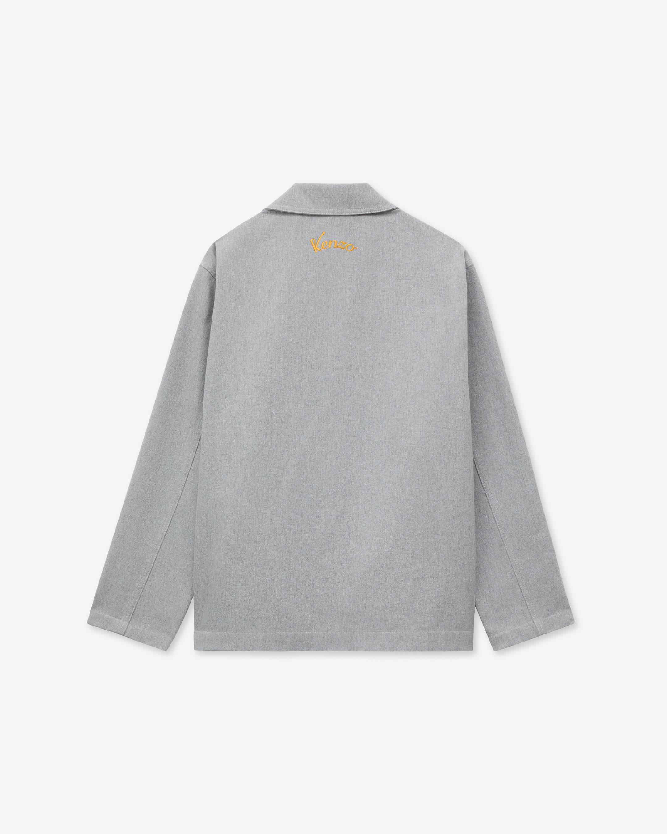 'KENZO Varsity' embroidered workwear jacket in mixed cotton